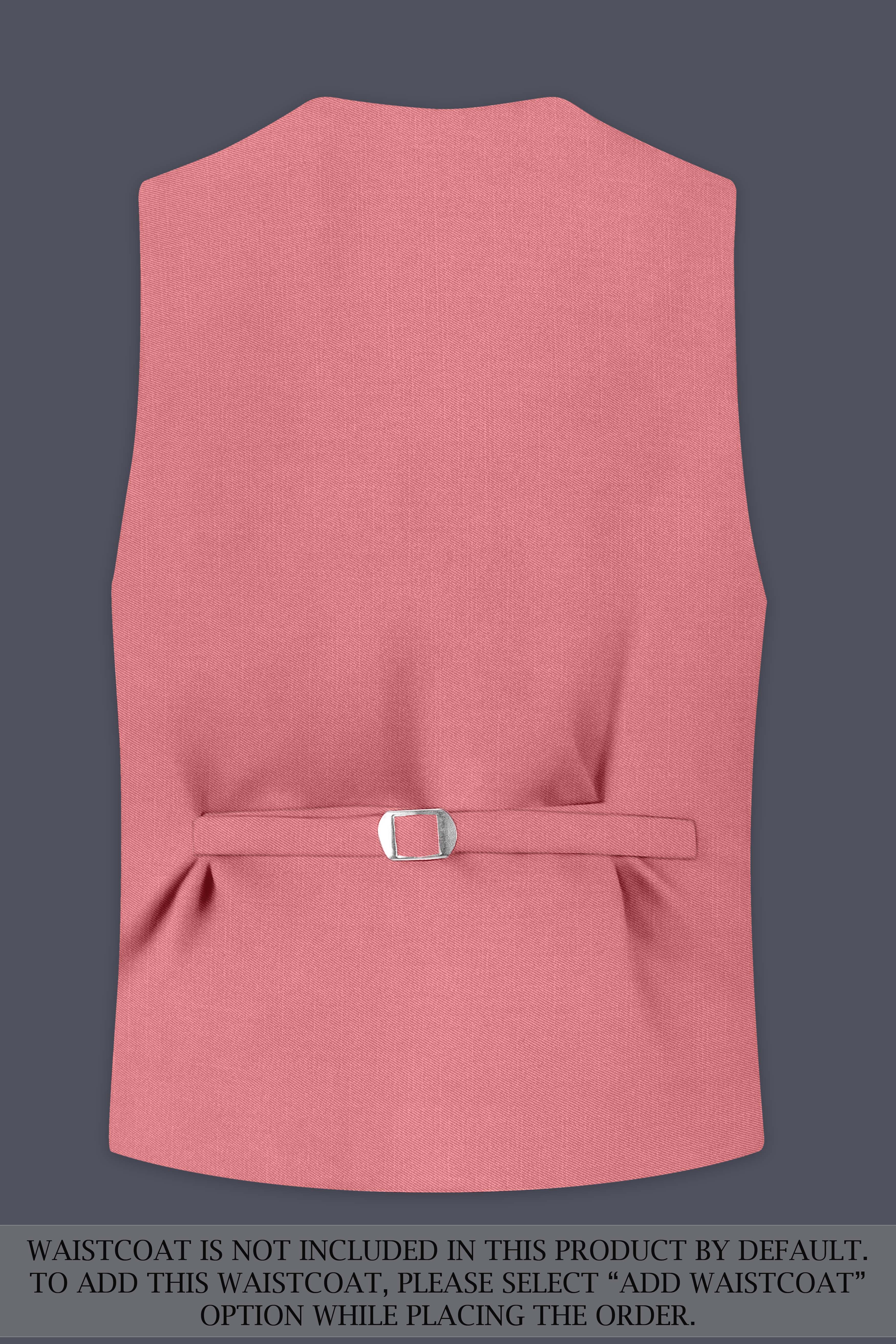 Solaro-Coral Orange Wool Rich Slight Stretch Single Breasted Suit