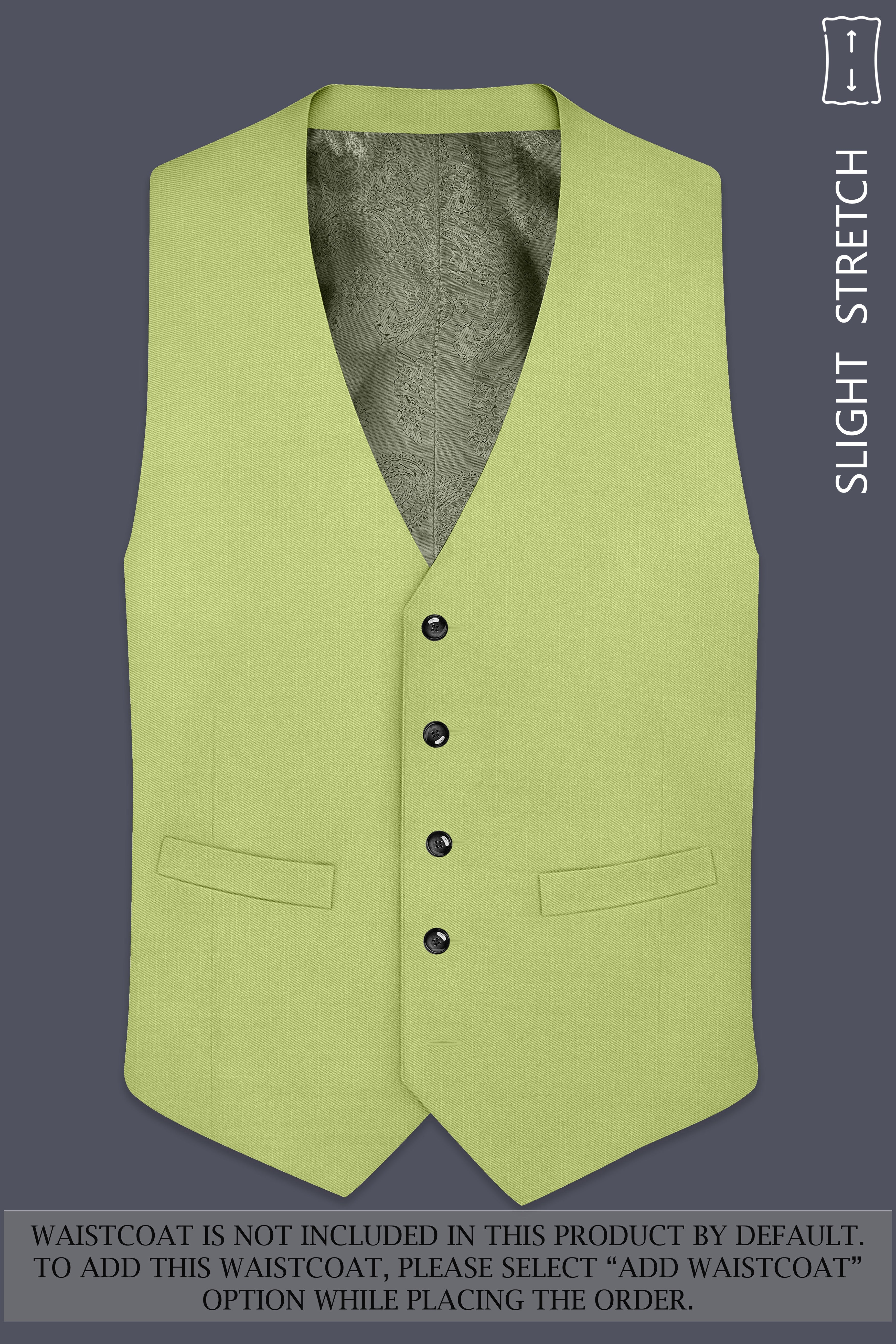 Ochre-Tan Yellow Wool Rich Slight Stretch Single Breasted Suit