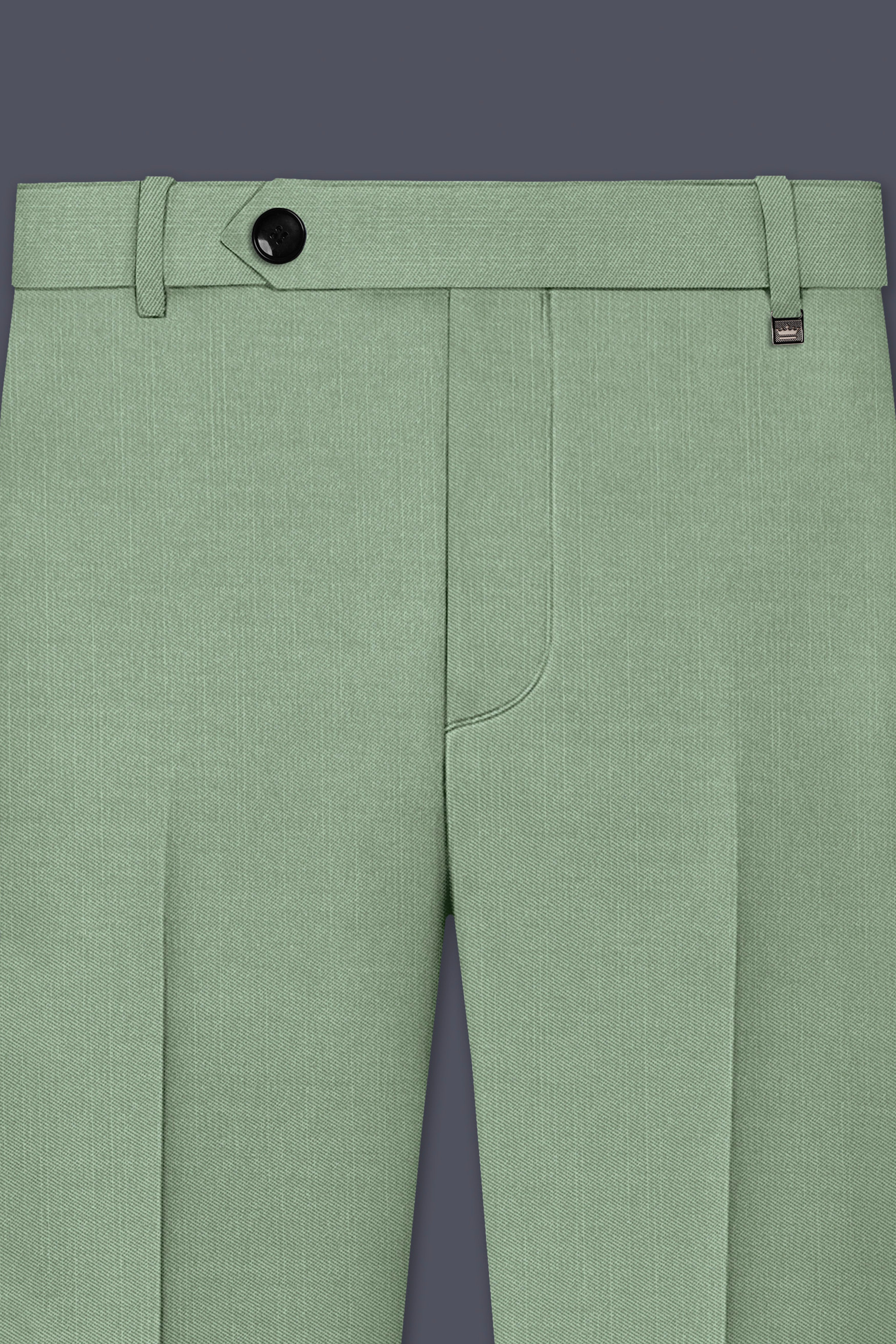 Basil-Spanish Green Wool Rich Slight Stretch Single Breasted Suit
