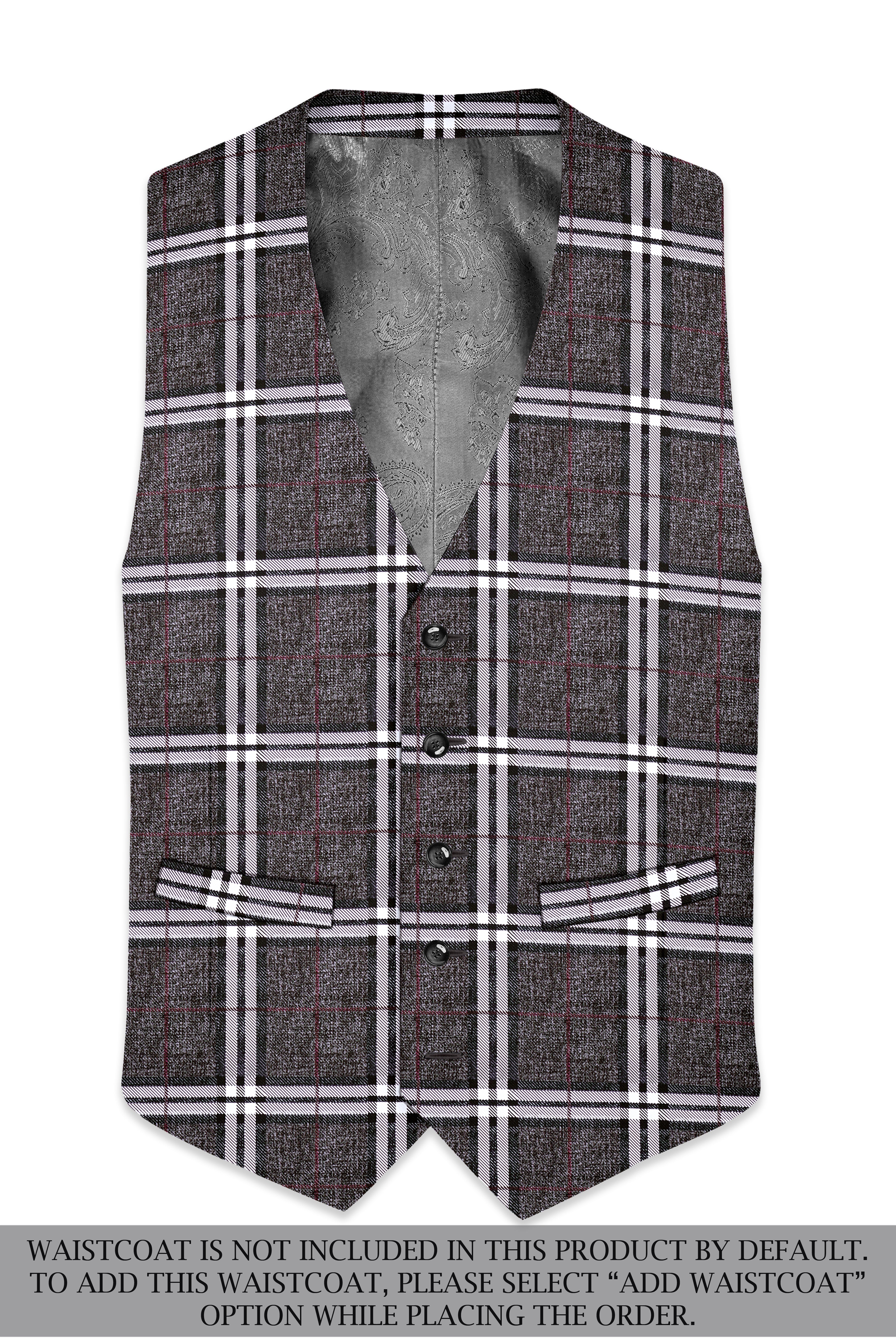 Axiom-Granite Gray Plaid Wool Rich Double Breasted Suit