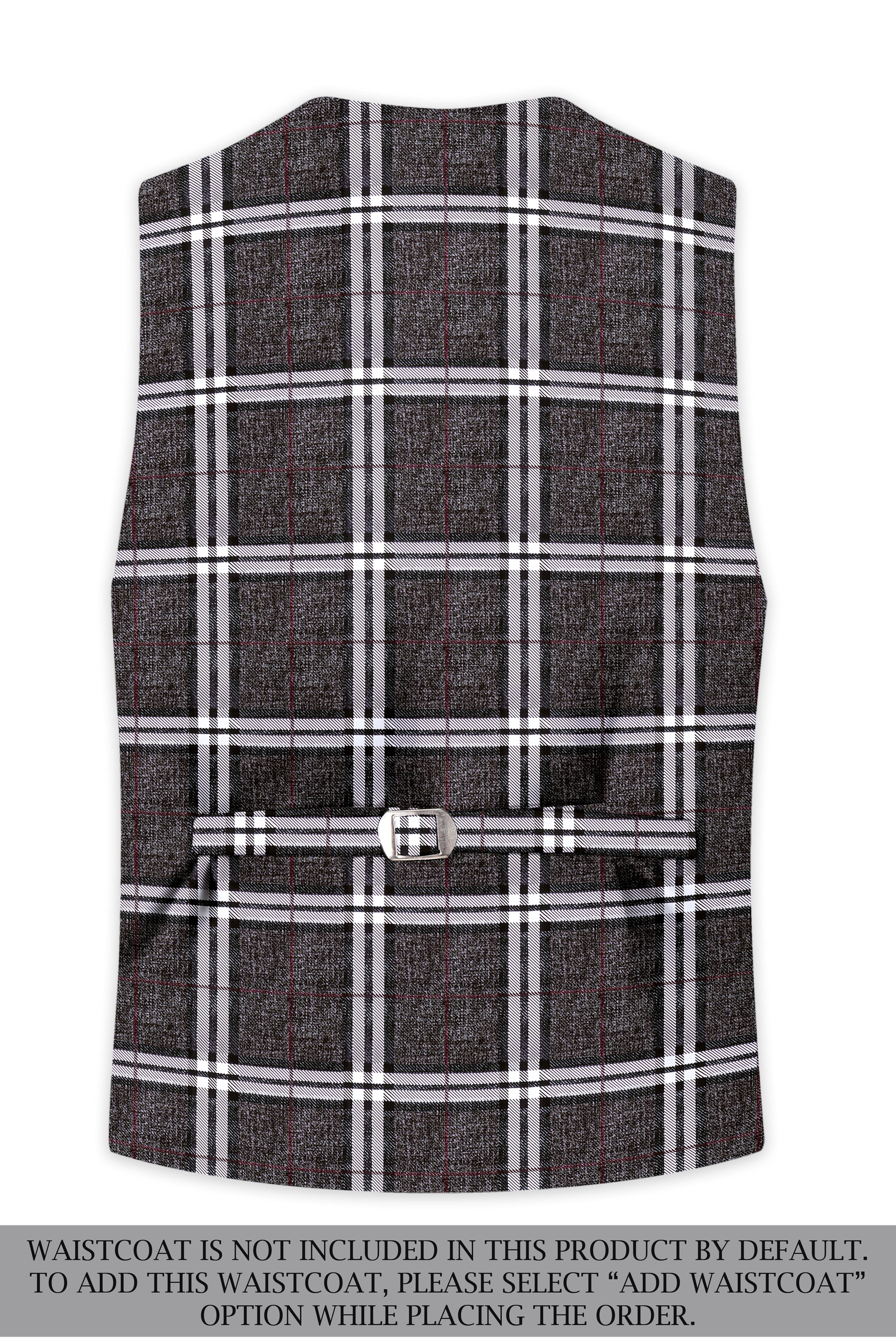 Axiom-Granite Gray Plaid Wool Rich Double Breasted Suit