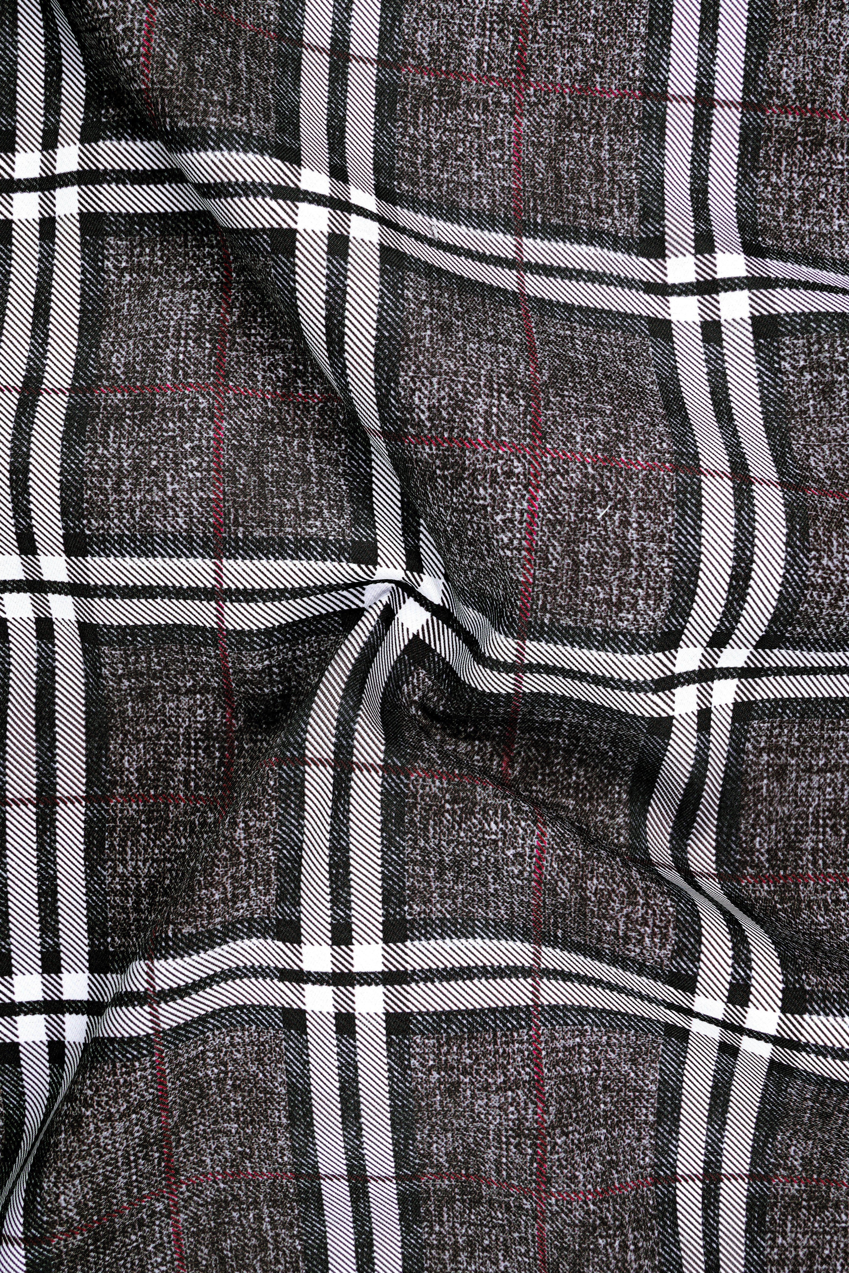 Axiom-Granite Gray Plaid Wool Rich Double Breasted Suit