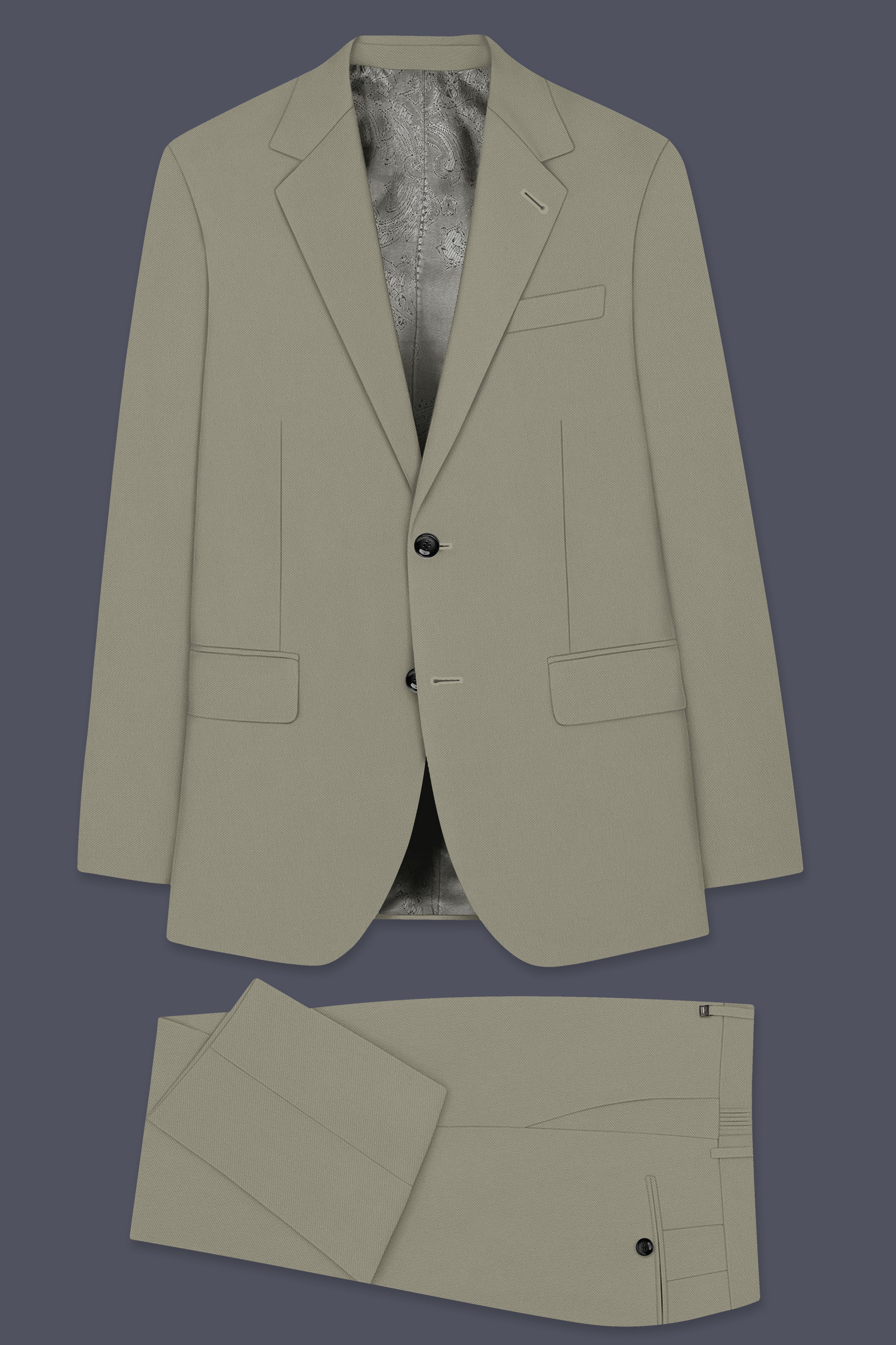 Loden-Korean Kokoda Green 4-Way Stretch Wrinkle-Free Wool Rich Single Breasted Suit ST5433-SB-36, ST5433-SB-38, ST5433-SB-40, ST5433-SB-42, ST5433-SB-44, ST5433-SB-46, ST5433-SB-48, ST5433-SB-50, ST5433-SB-52, ST5433-SB-54, ST5433-SB-56, ST5433-SB-58, ST5433-SB-60