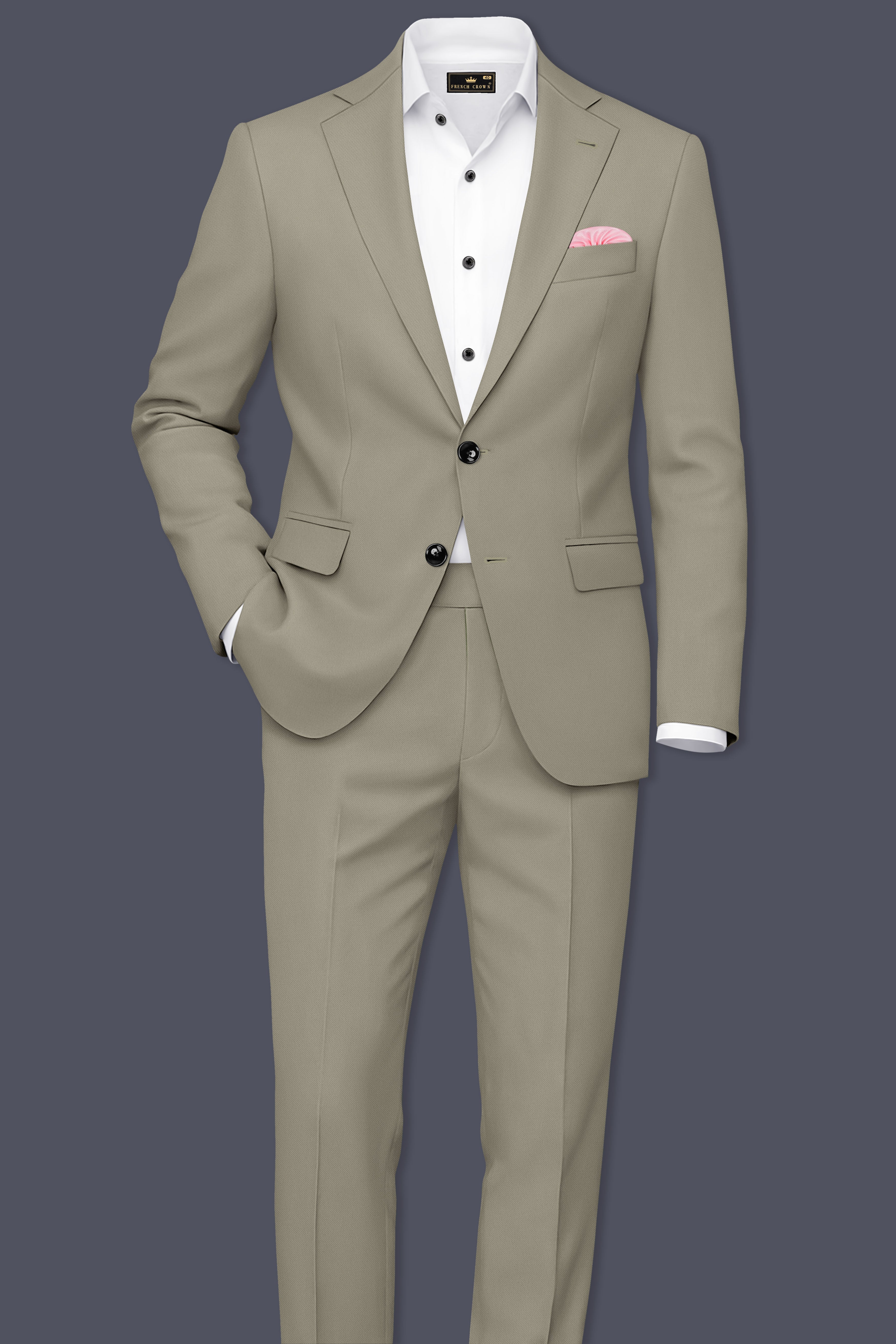 Loden-Korean Kokoda Green 4-Way Stretch Wrinkle-Free Wool Rich Single Breasted Suit ST5433-SB-36, ST5433-SB-38, ST5433-SB-40, ST5433-SB-42, ST5433-SB-44, ST5433-SB-46, ST5433-SB-48, ST5433-SB-50, ST5433-SB-52, ST5433-SB-54, ST5433-SB-56, ST5433-SB-58, ST5433-SB-60