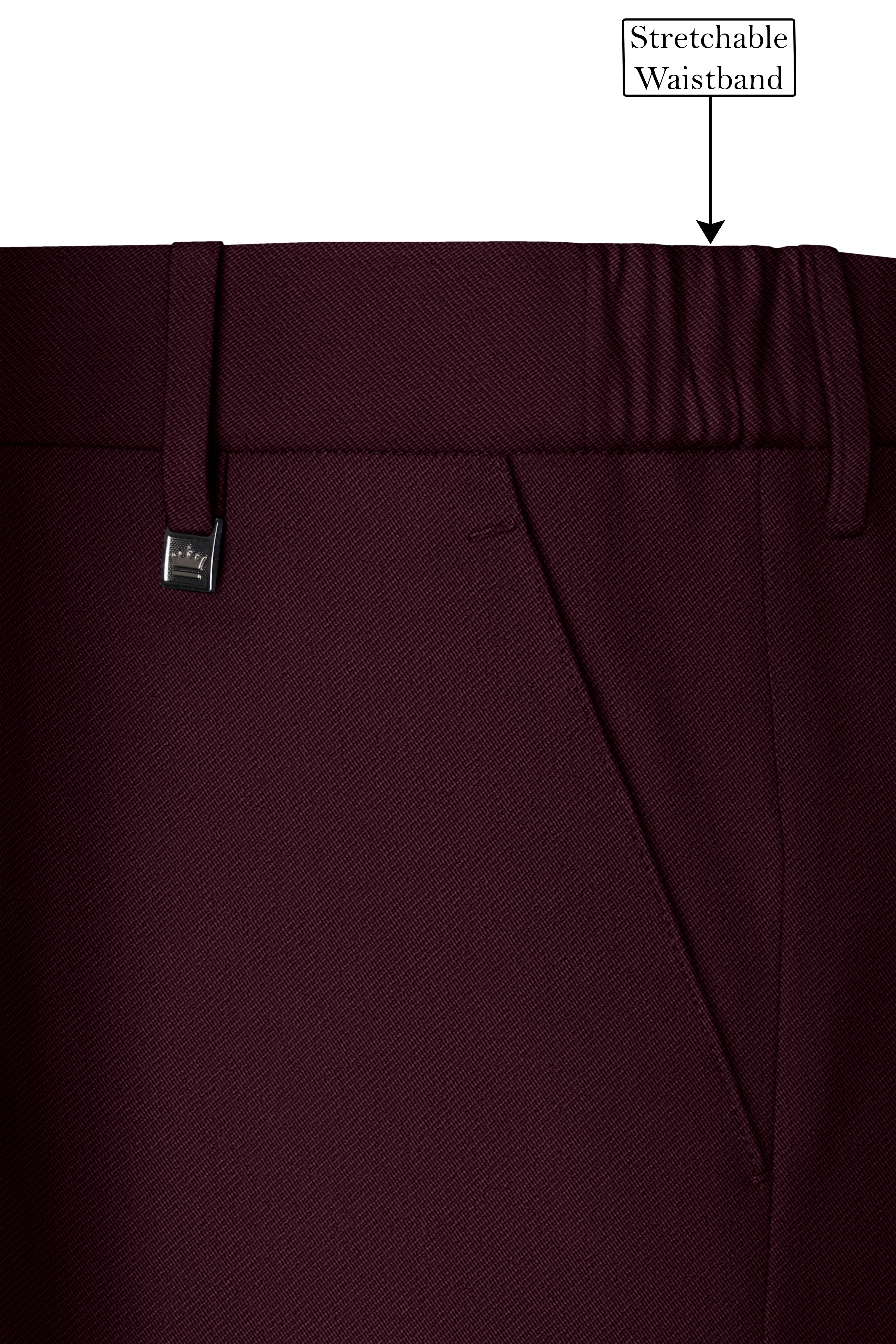 Veltrix-Korean Aubergine Maroon 4-Way Stretch Wrinkle-Free Wool Rich Single Breasted Suit ST5435-SB-36, ST5435-SB-38, ST5435-SB-40, ST5435-SB-42, ST5435-SB-44, ST5435-SB-46, ST5435-SB-48, ST5435-SB-50, ST5435-SB-52, ST5435-SB-54, ST5435-SB-56, ST5435-SB-58, ST5435-SB-60
