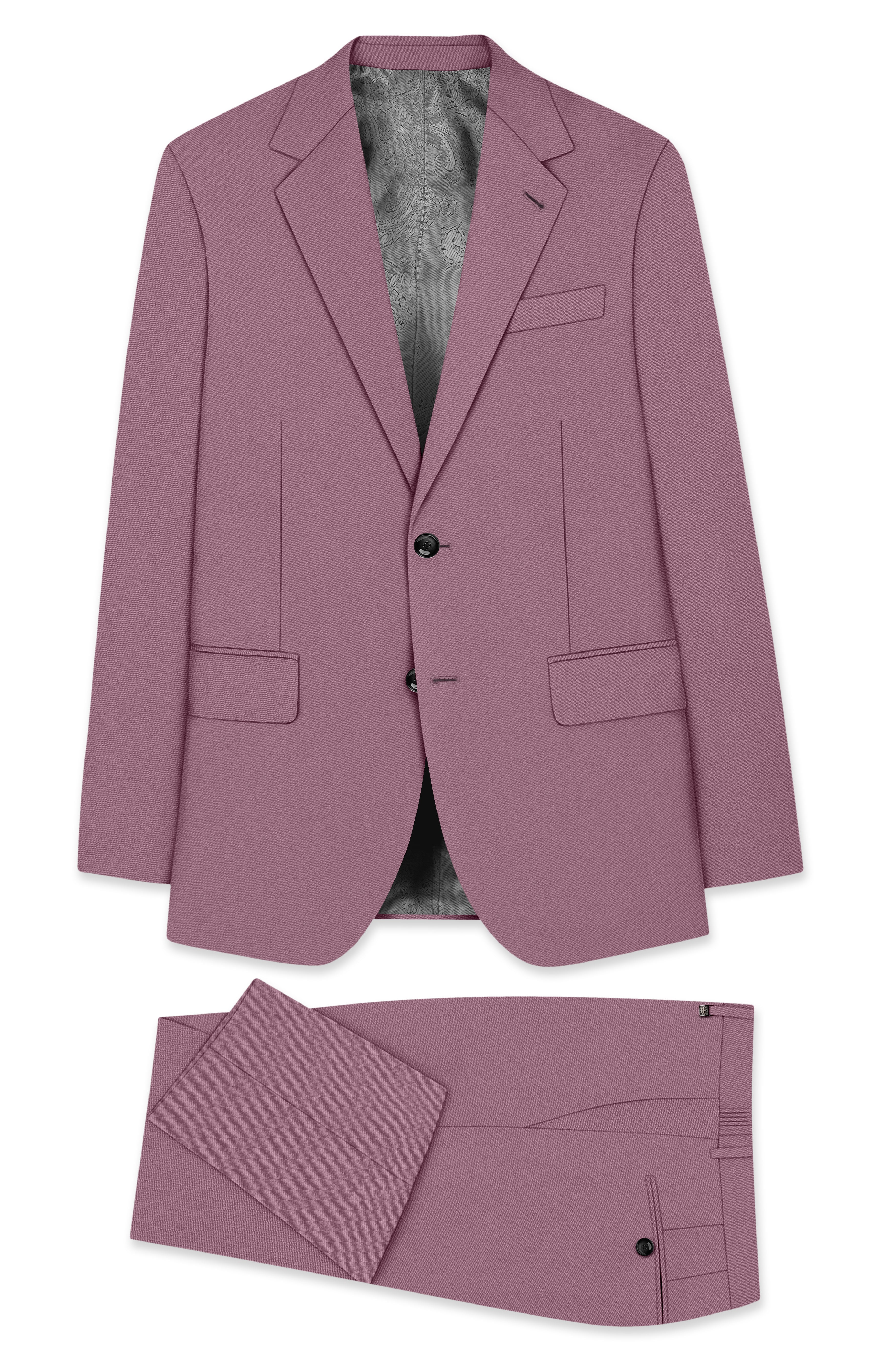 Rouge-Korean Opium Pink 4-Way Stretch Wrinkle-Free Wool Rich Single Breasted Suit ST5439-SB-36, ST5439-SB-38, ST5439-SB-40, ST5439-SB-42, ST5439-SB-44, ST5439-SB-46, ST5439-SB-48, ST5439-SB-50, ST5439-SB-52, ST5439-SB-54, ST5439-SB-56, ST5439-SB-58, ST5439-SB-60