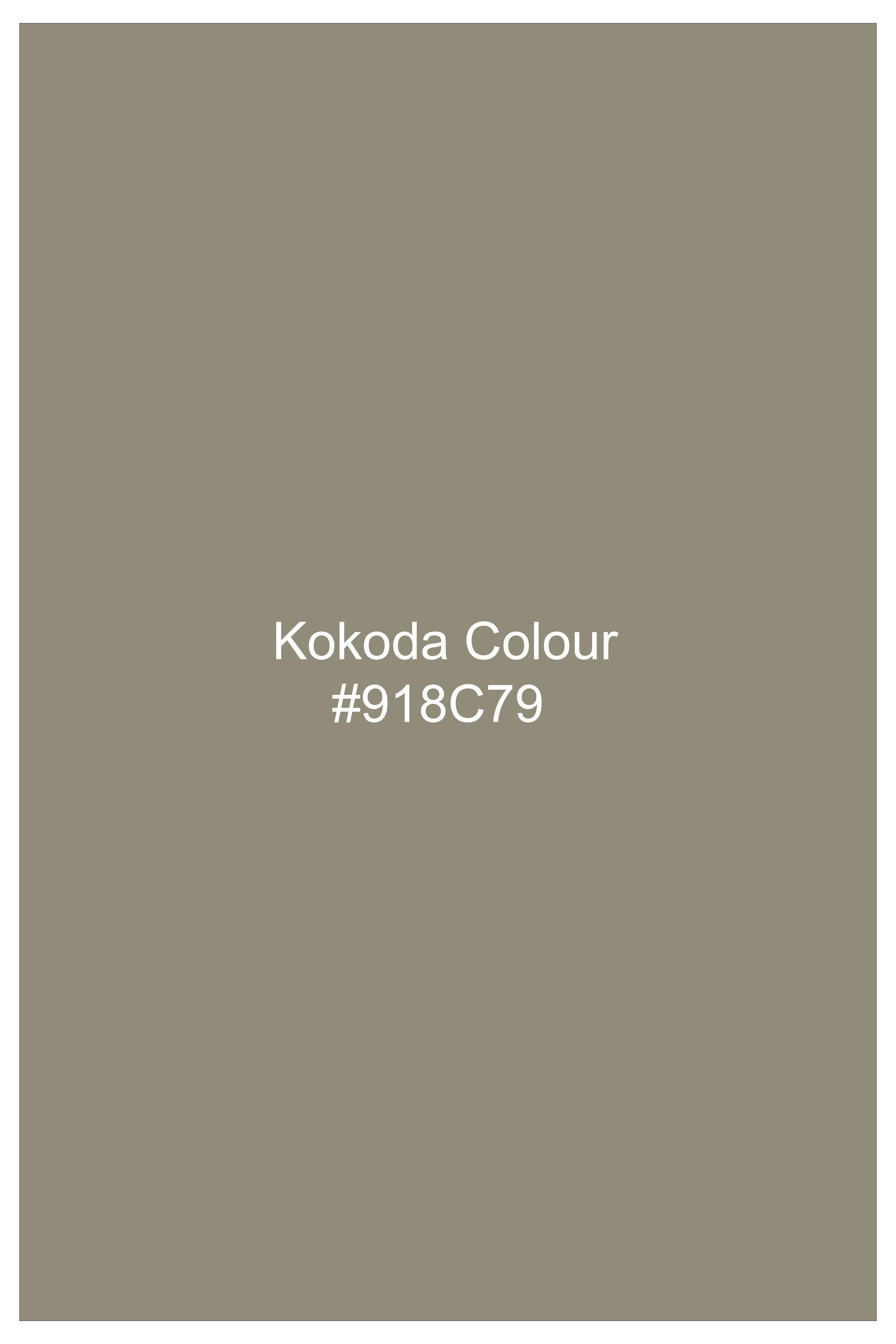 Loden-Korean Kokoda Green 4-Way Stretch Wrinkle-Free Fluid Drape Fabric Double Breasted Suit