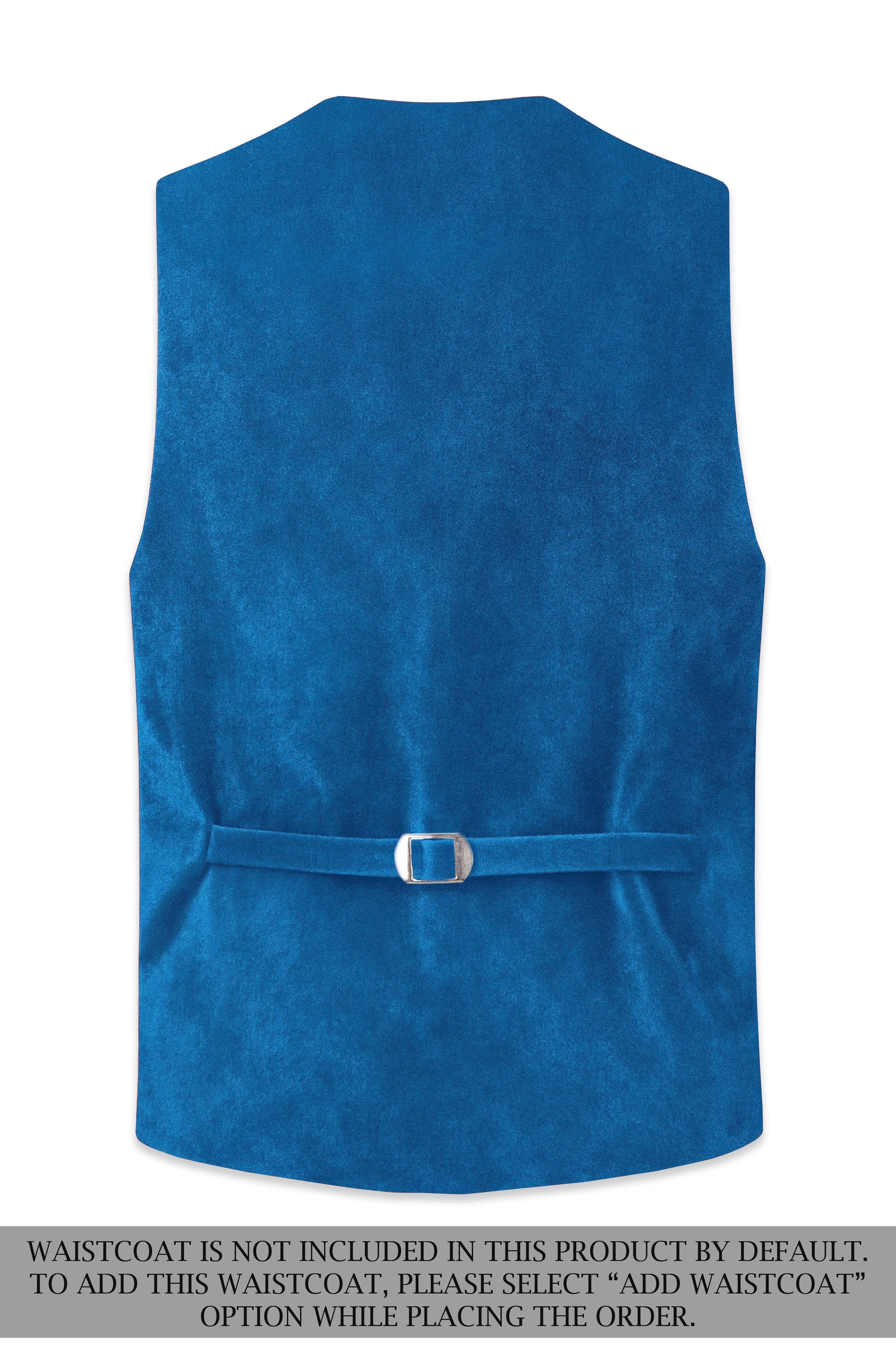 Orvian-Venice Blue Velvet Peak Lapel Tuxedo Suit