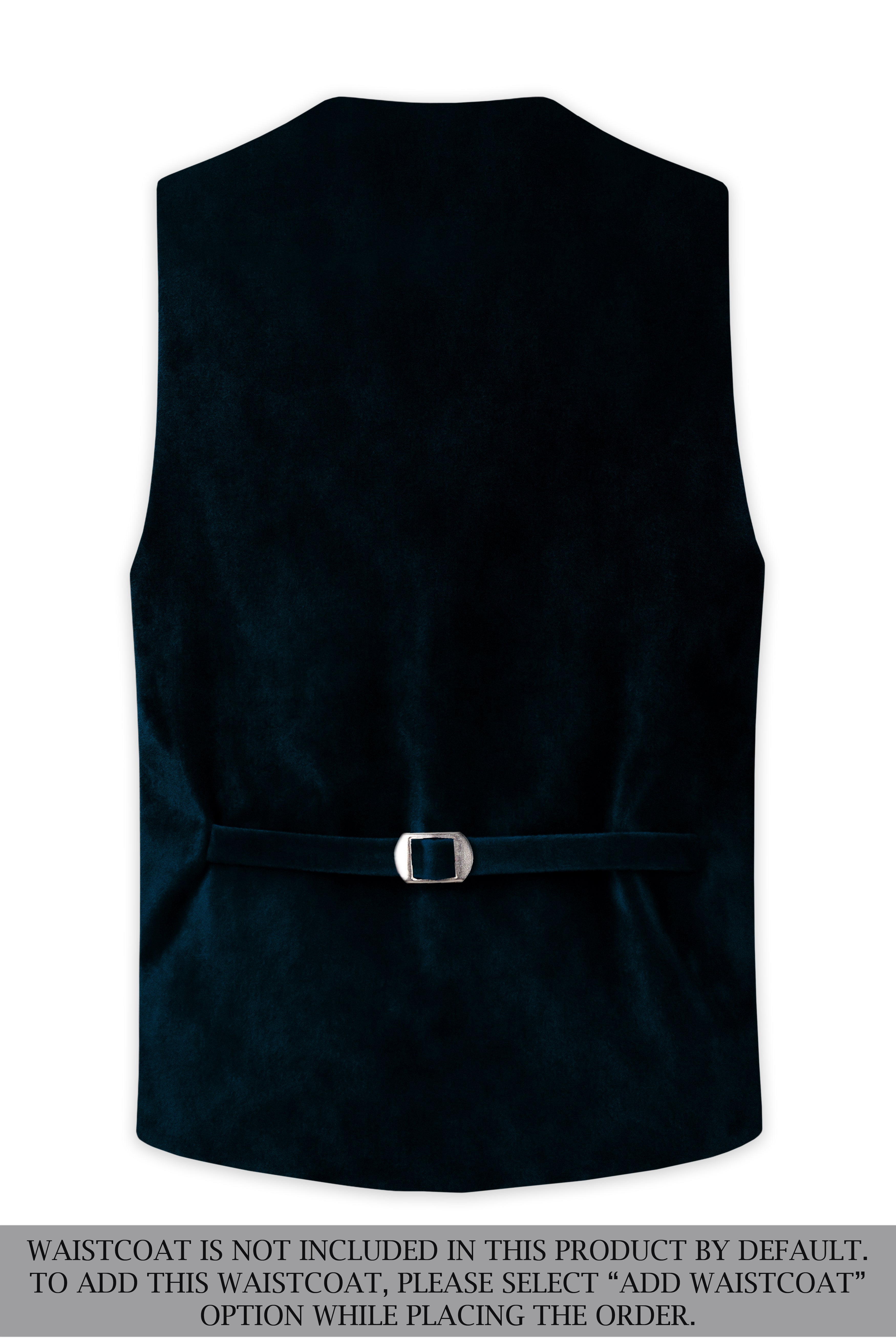 Rogue-Jaguar Blue Velvet Peak Lapel Tuxedo Suit