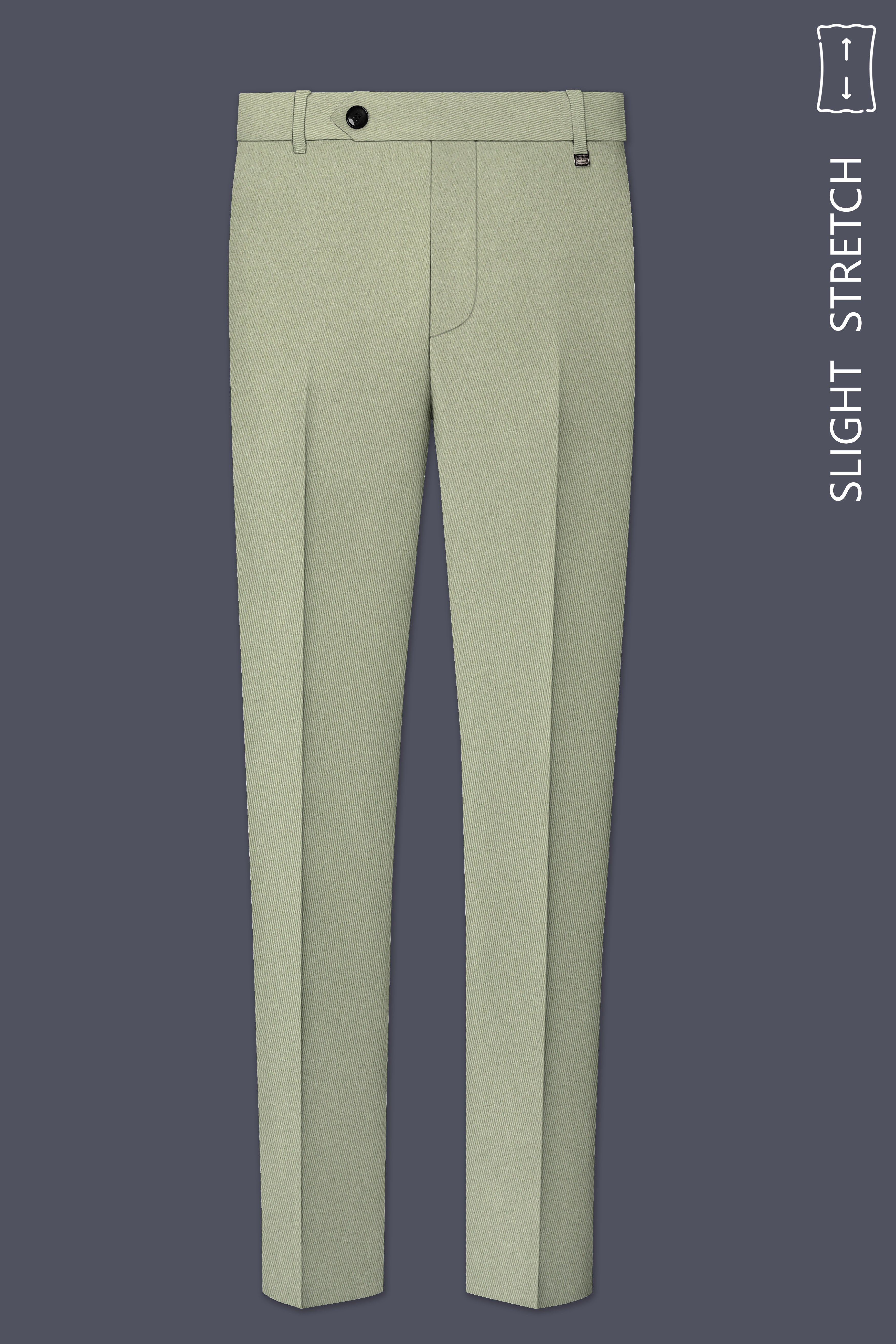 Verdan-Sage Green Slight Stretch Subtle Sheen Poly-Viscose Single Breasted Suit