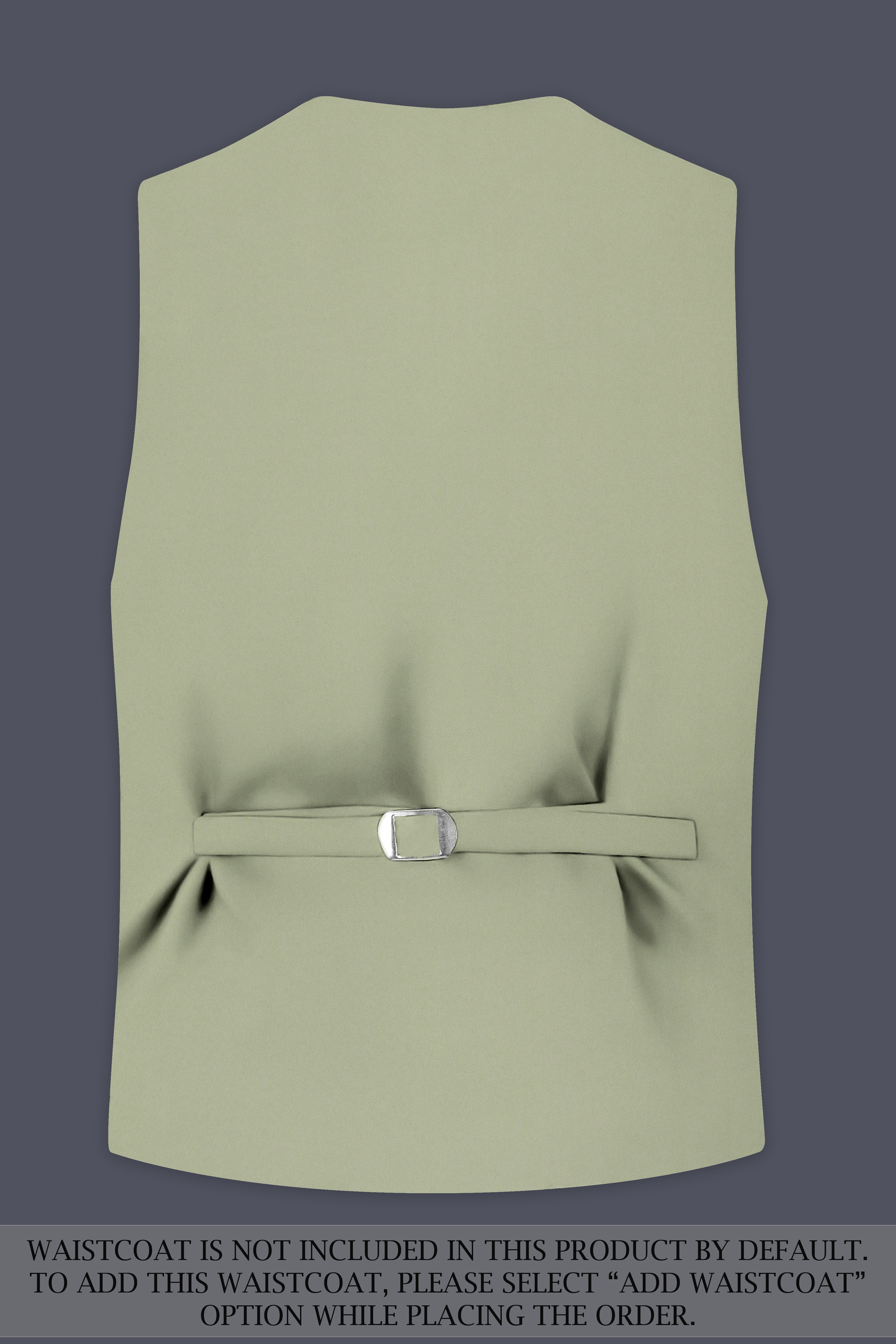 Verdan-Sage Green Slight Stretch Subtle Sheen Poly-Viscose Single Breasted Suit