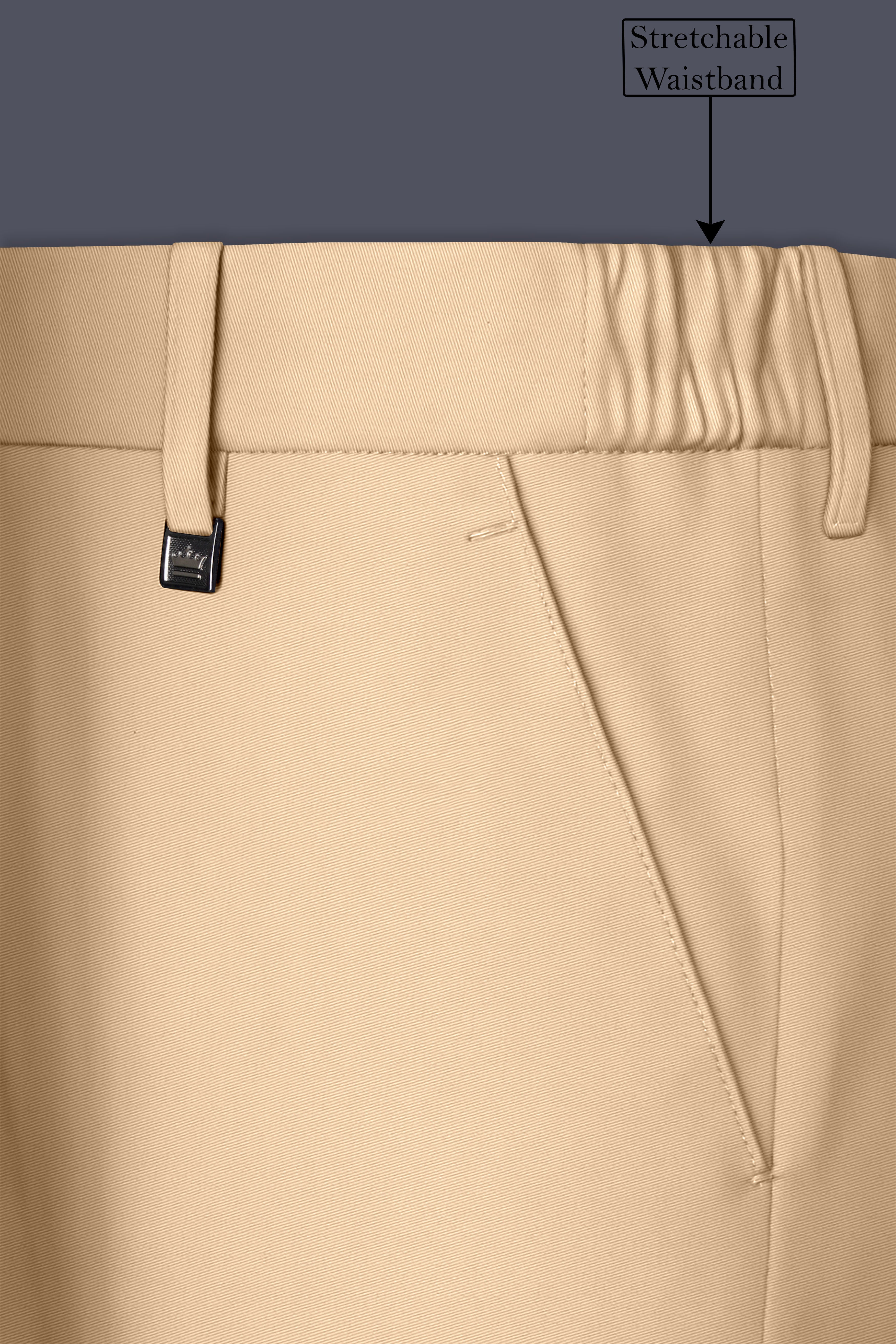 Ecru-Cashmere Cream Slight Stretch Subtle Sheen Poly-Viscose Single Breasted Suit