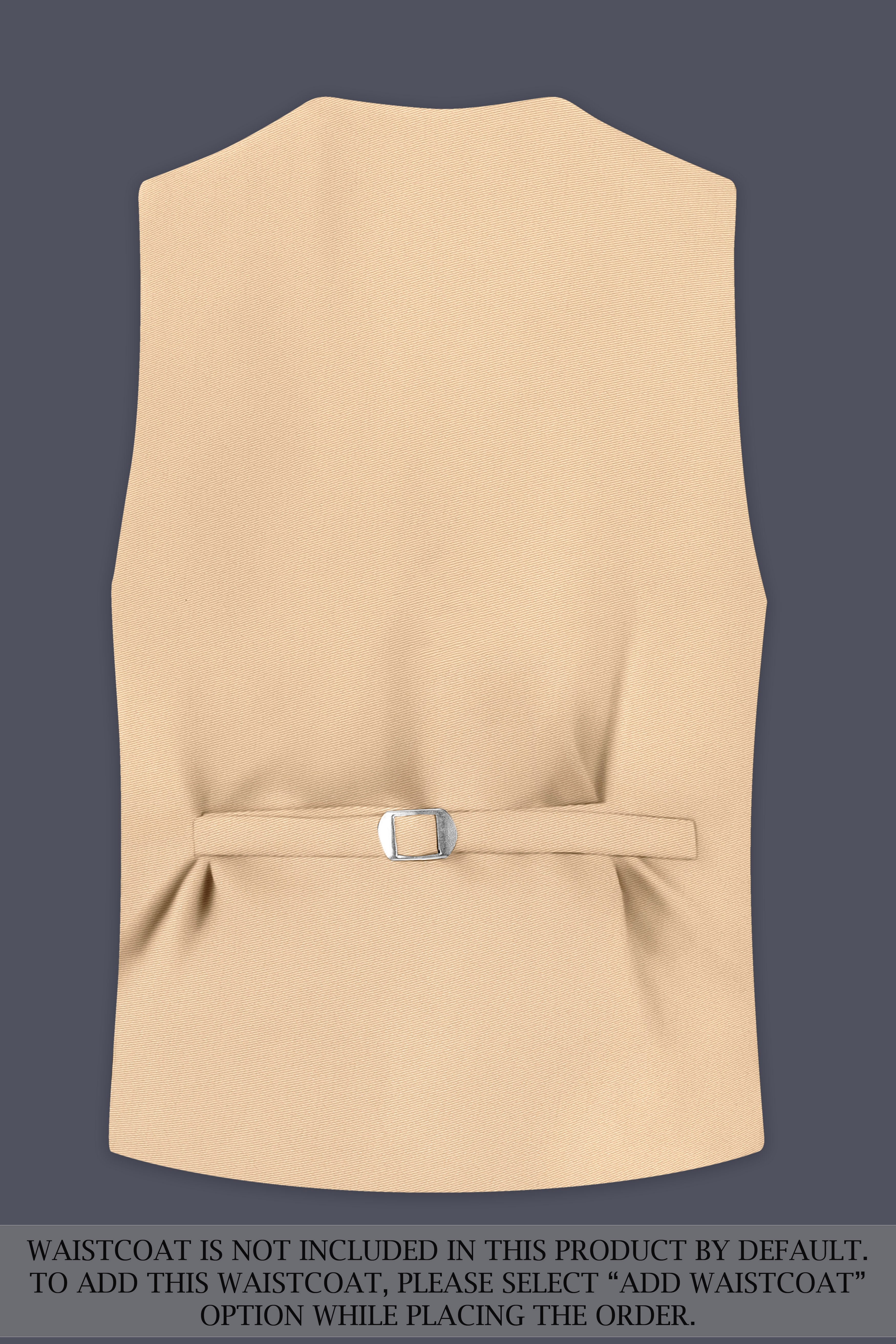 Ecru-Cashmere Cream Slight Stretch Subtle Sheen Poly-Viscose Single Breasted Suit