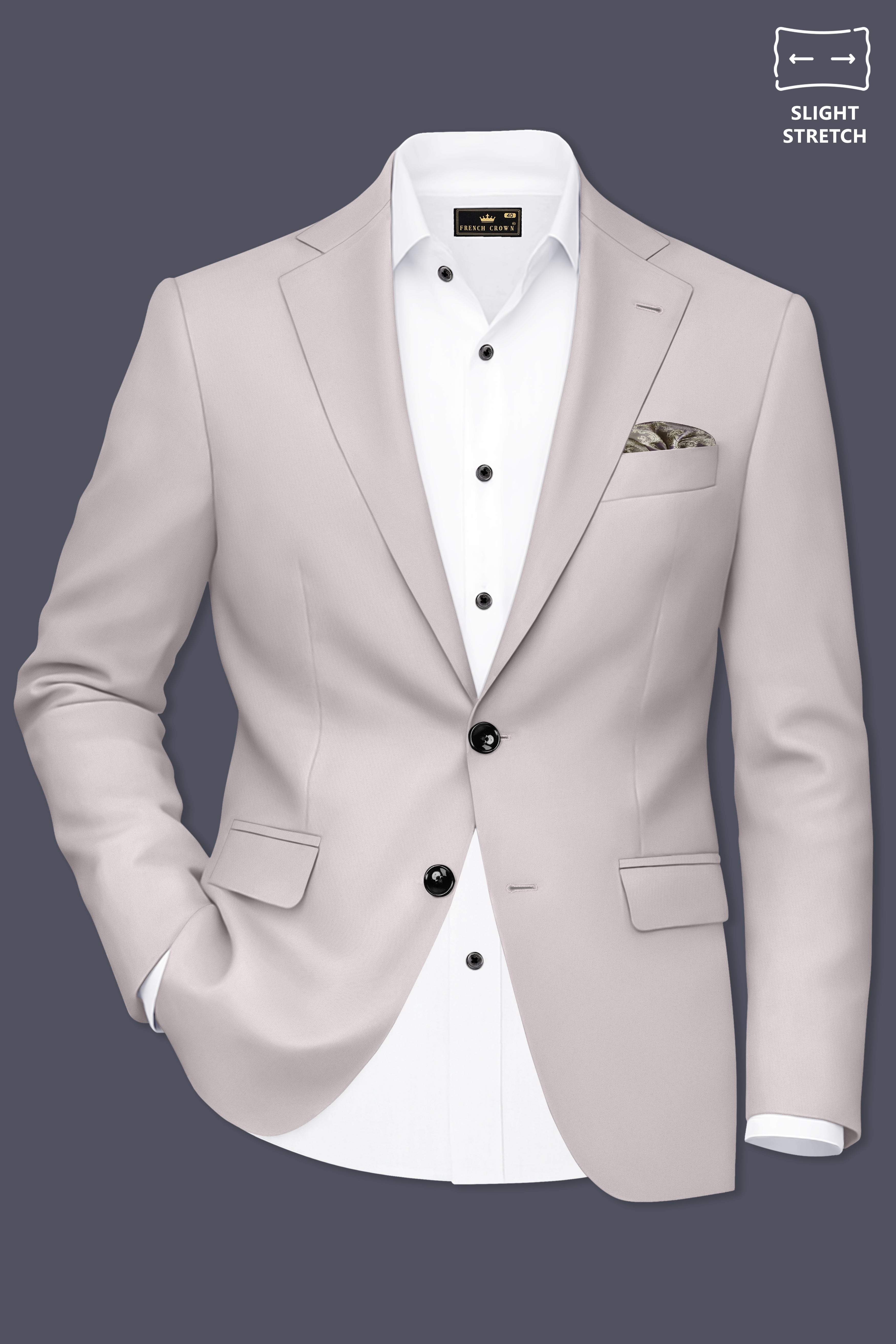 Lustre-Cloud Cream Slight Stretch Subtle Sheen Poly-Viscose Single Breasted Suit ST5478-SB-36, ST5478-SB-38, ST5478-SB-40, ST5478-SB-42, ST5478-SB-44, ST5478-SB-46, ST5478-SB-48, ST5478-SB-50, ST5478-SB-52, ST5478-SB-54, ST5478-SB-56, ST5478-SB-58, ST5478-SB-60