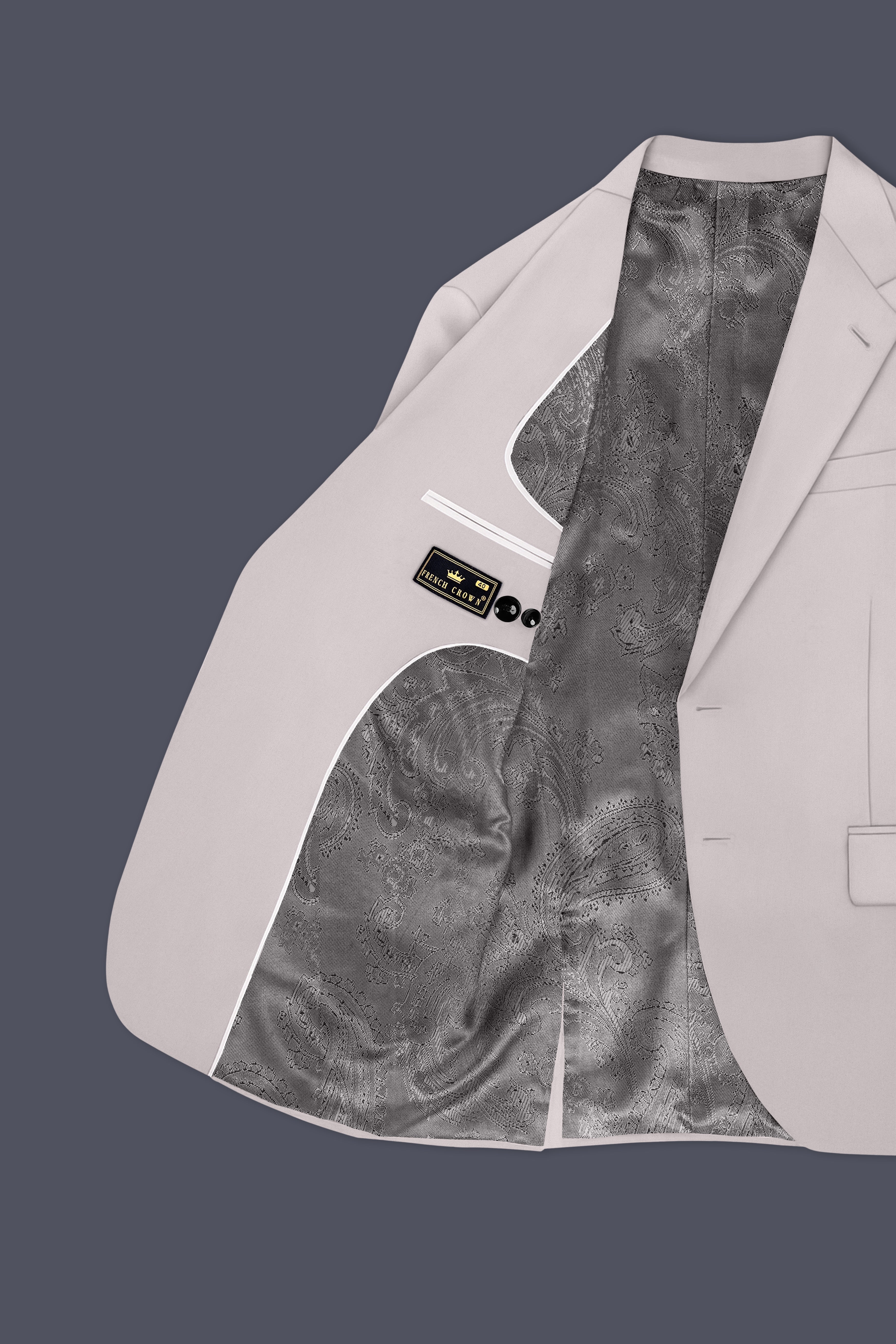 Lustre-Cloud Cream Slight Stretch Subtle Sheen Poly-Viscose Single Breasted Suit ST5478-SB-36, ST5478-SB-38, ST5478-SB-40, ST5478-SB-42, ST5478-SB-44, ST5478-SB-46, ST5478-SB-48, ST5478-SB-50, ST5478-SB-52, ST5478-SB-54, ST5478-SB-56, ST5478-SB-58, ST5478-SB-60