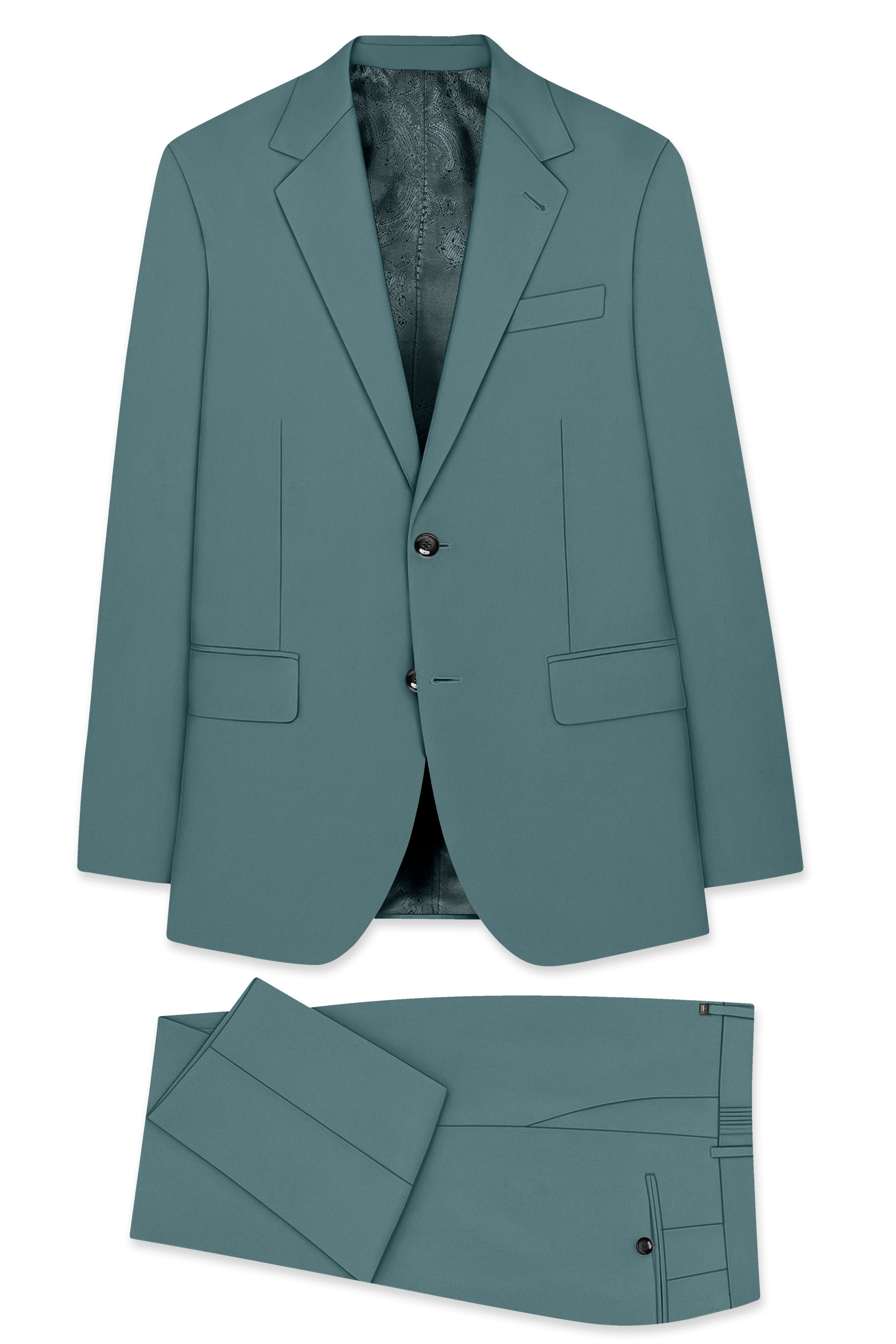 Emerald-Beetle Green Slight Stretch Subtle Sheen Poly-Viscose Single Breasted Suit ST5479-SB-36, ST5479-SB-38, ST5479-SB-40, ST5479-SB-42, ST5479-SB-44, ST5479-SB-46, ST5479-SB-48, ST5479-SB-50, ST5479-SB-52, ST5479-SB-54, ST5479-SB-56, ST5479-SB-58, ST5479-SB-60