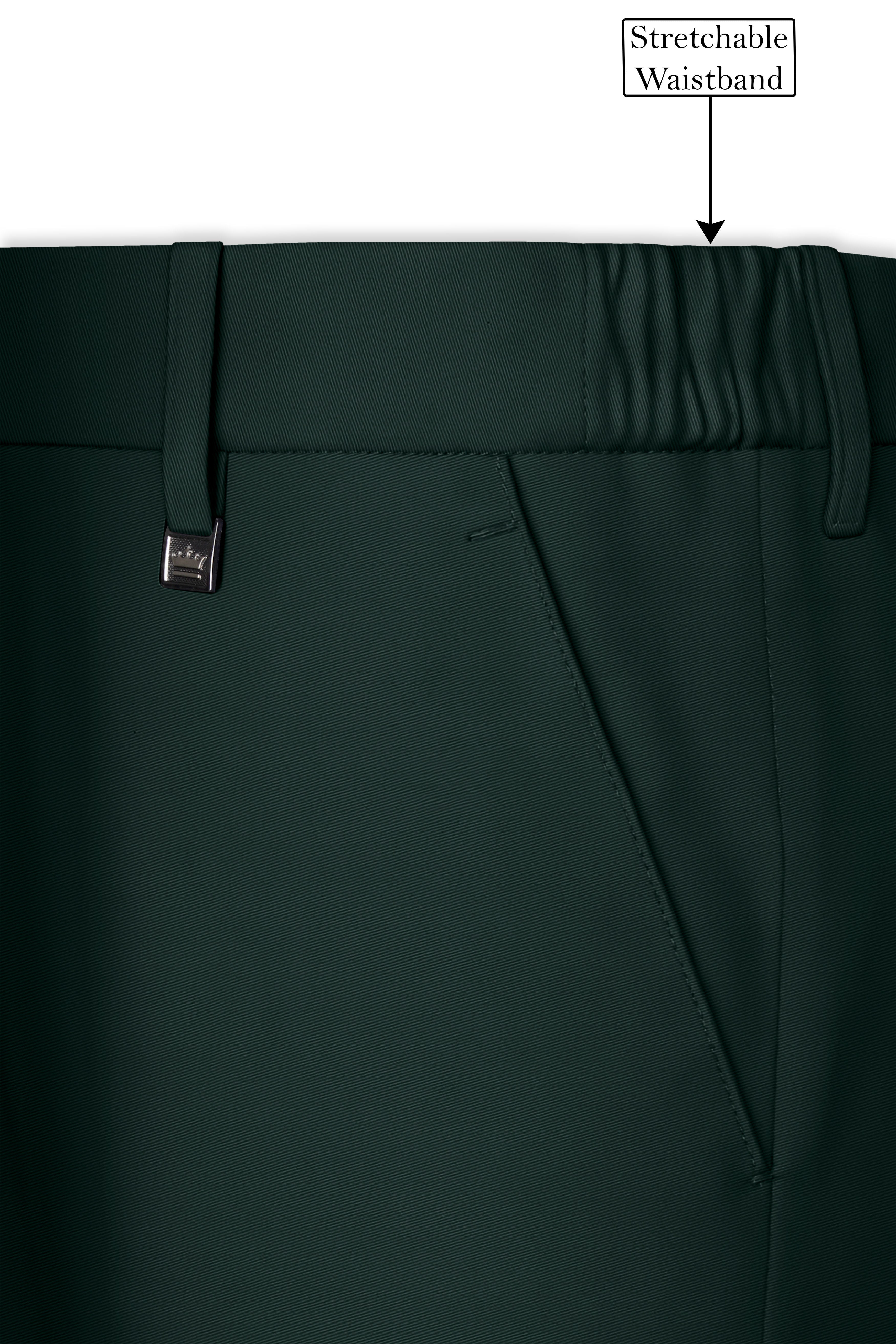 Viridian-Gable Green Slight Stretch Subtle Sheen Poly-Viscose Double Breasted Suit