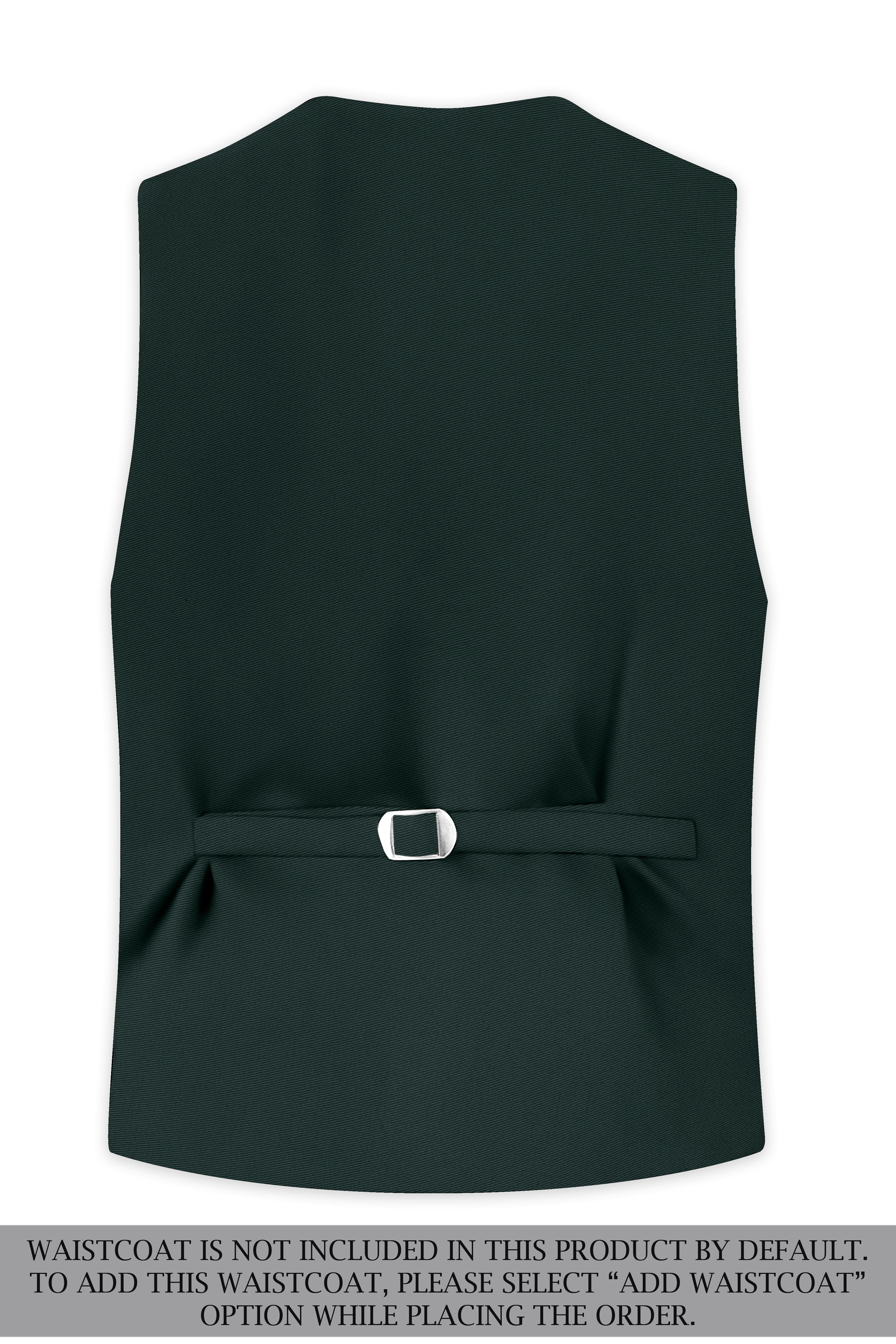 Viridian-Gable Green Slight Stretch Subtle Sheen Poly-Viscose Double Breasted Suit