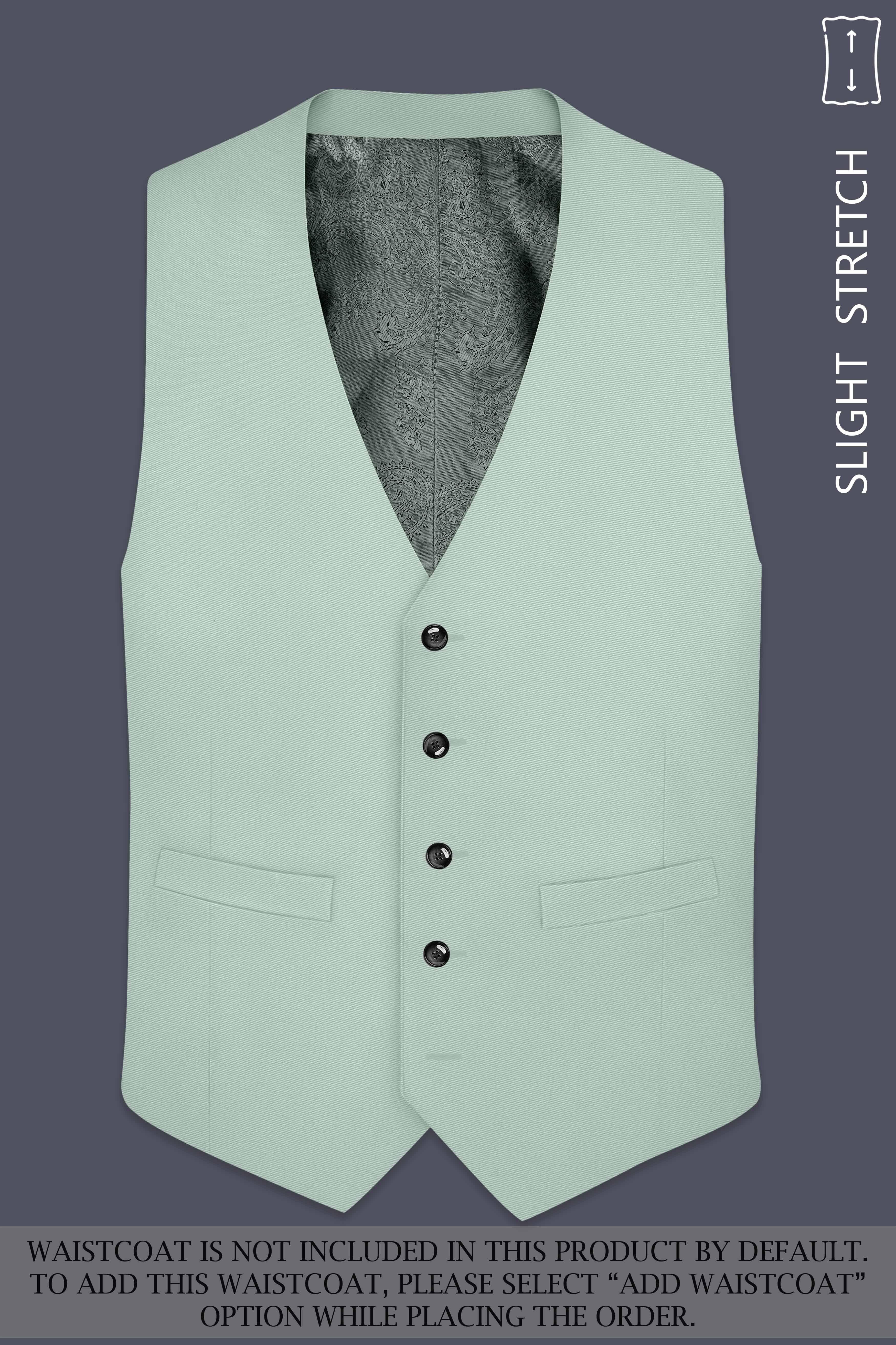Umbra-Shadow Green Slight Stretch Subtle Sheen Poly-Viscose Double Breasted Suit