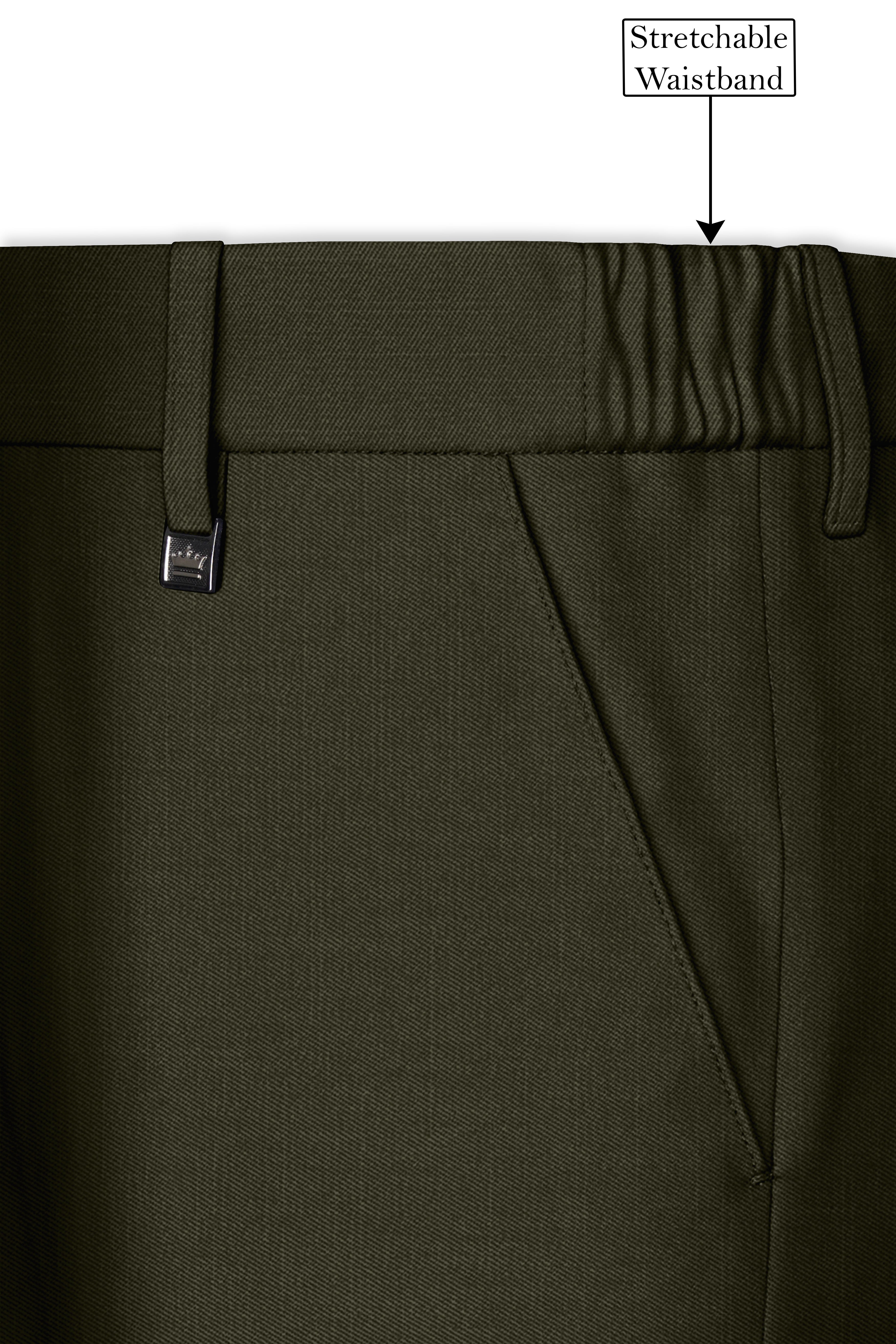 Mossley-Rangoon Green Wool Rich Slight Stretch Single Breasted Suit