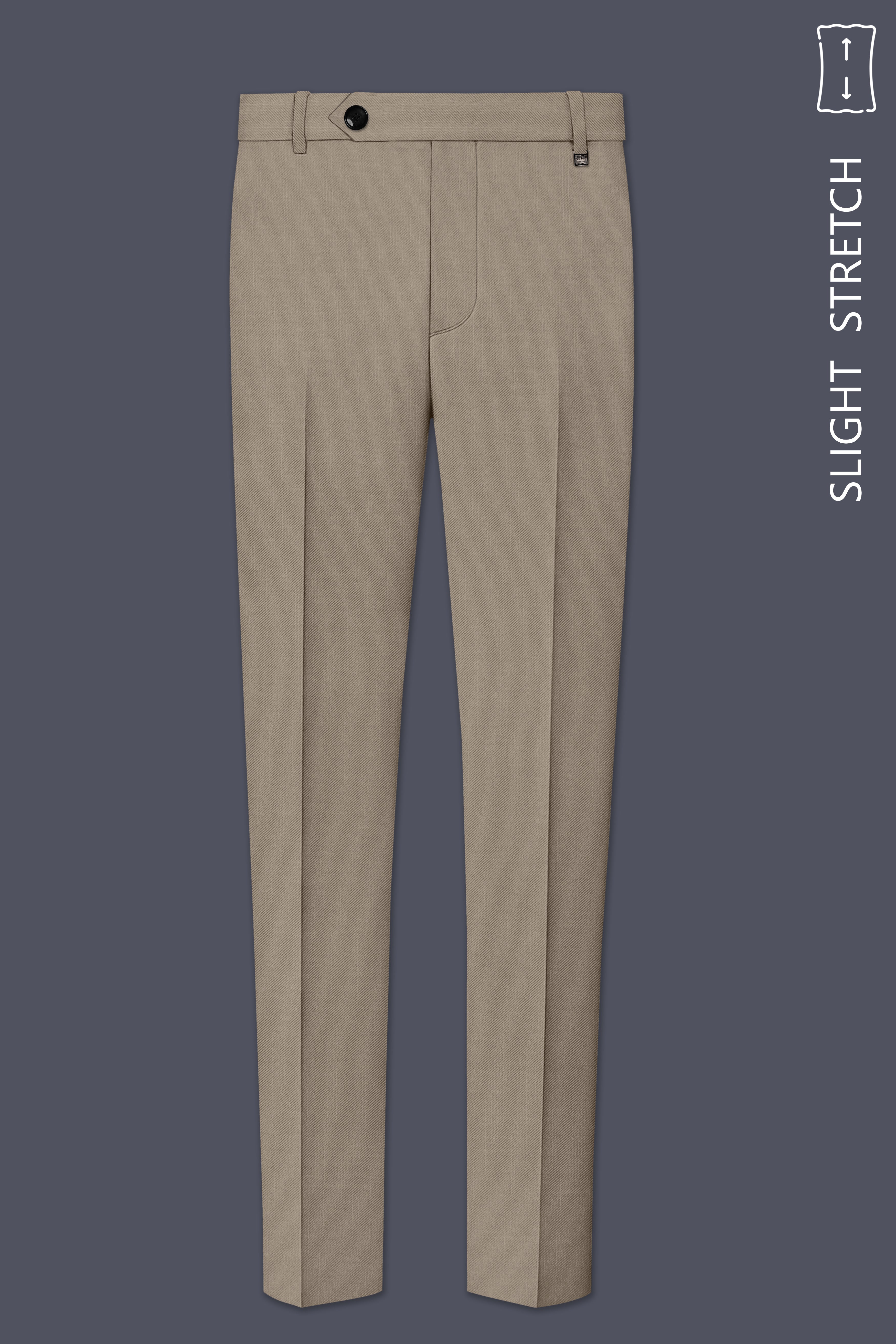 Umber-Stonewall Brown Wool Rich Slight Stretch Single Breasted Suit