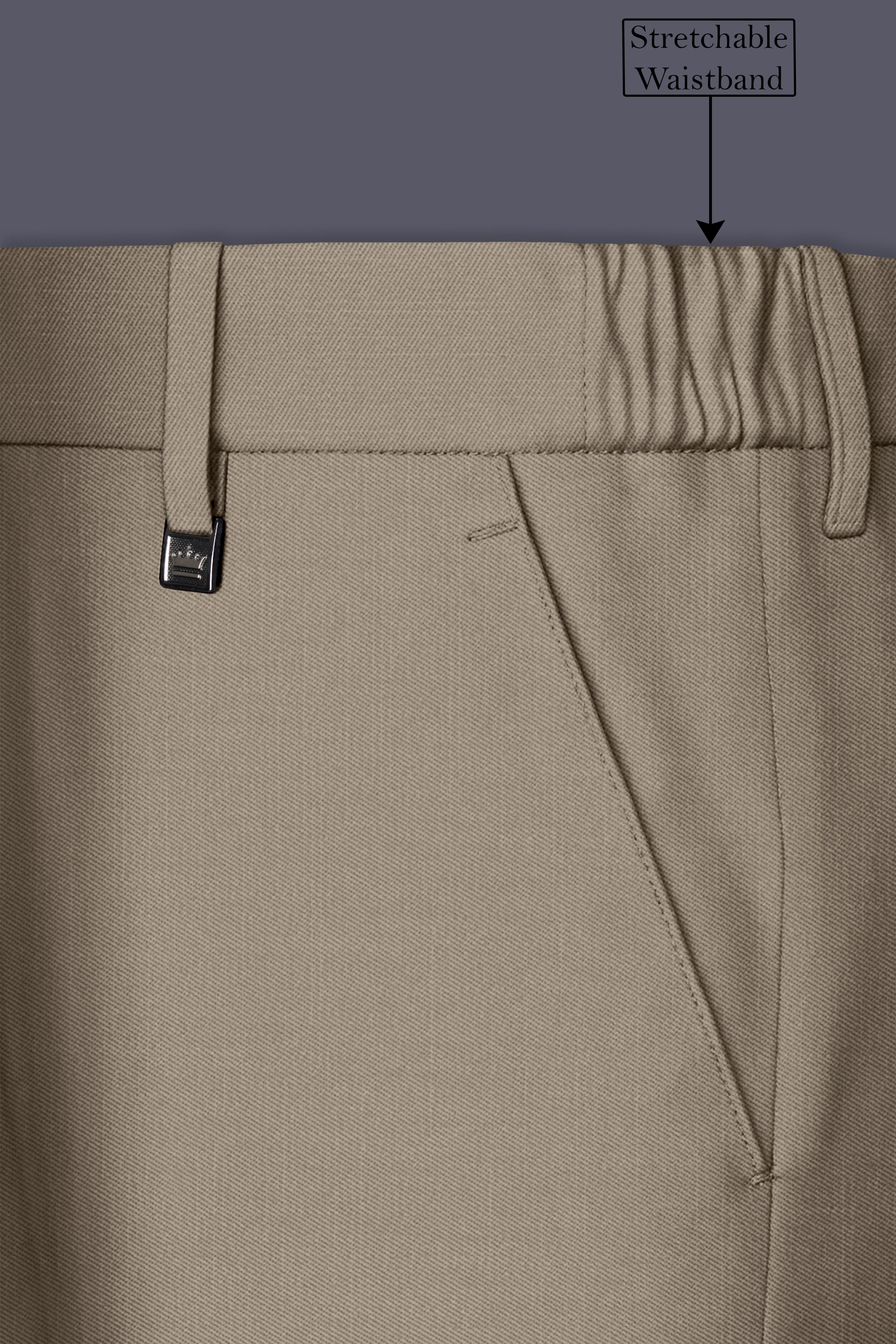 Umber-Stonewall Brown Wool Rich Slight Stretch Single Breasted Suit