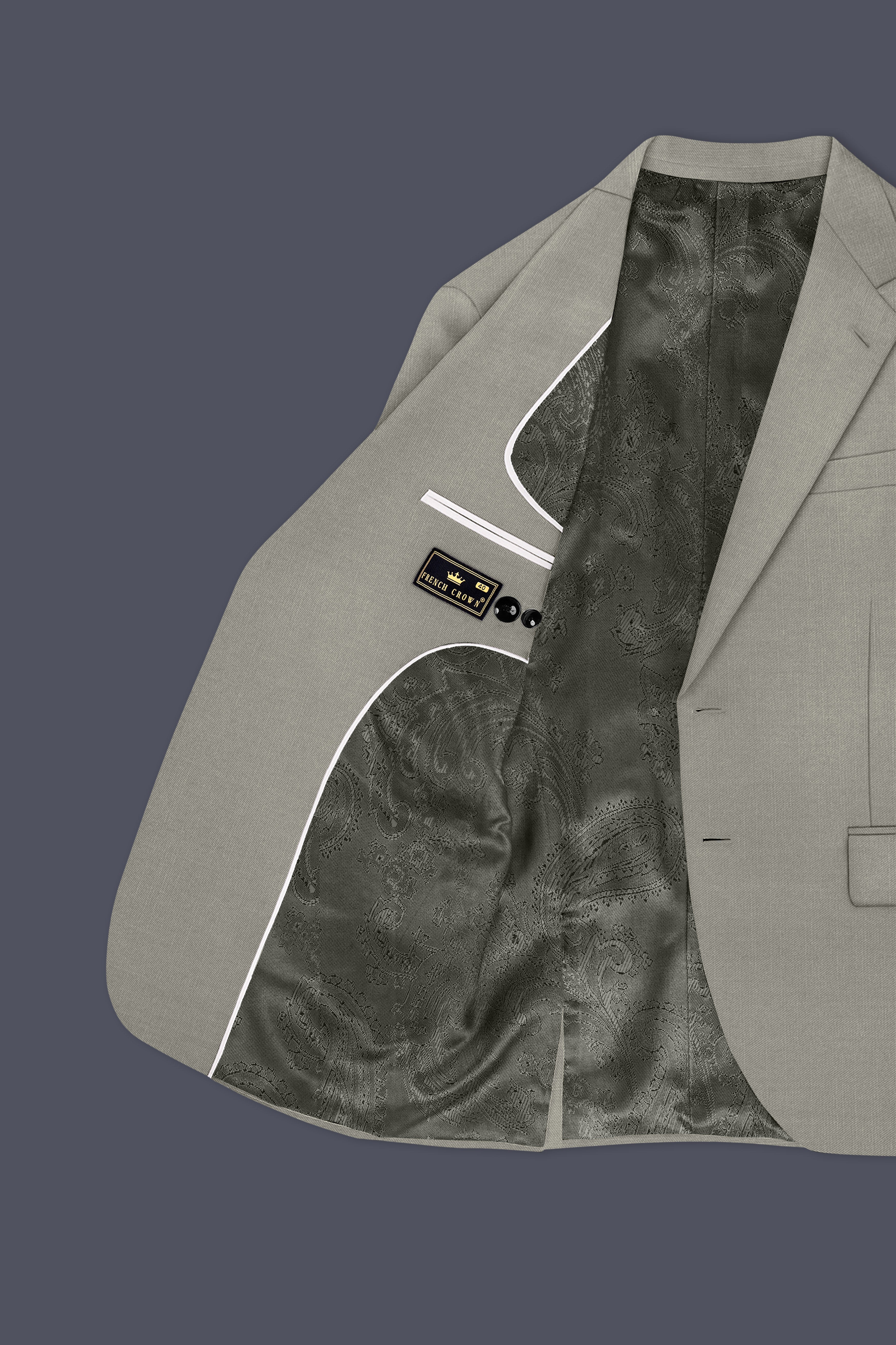 Viridian-Bandicoot Green Wool Rich Slight Stretch Single Breasted Suit