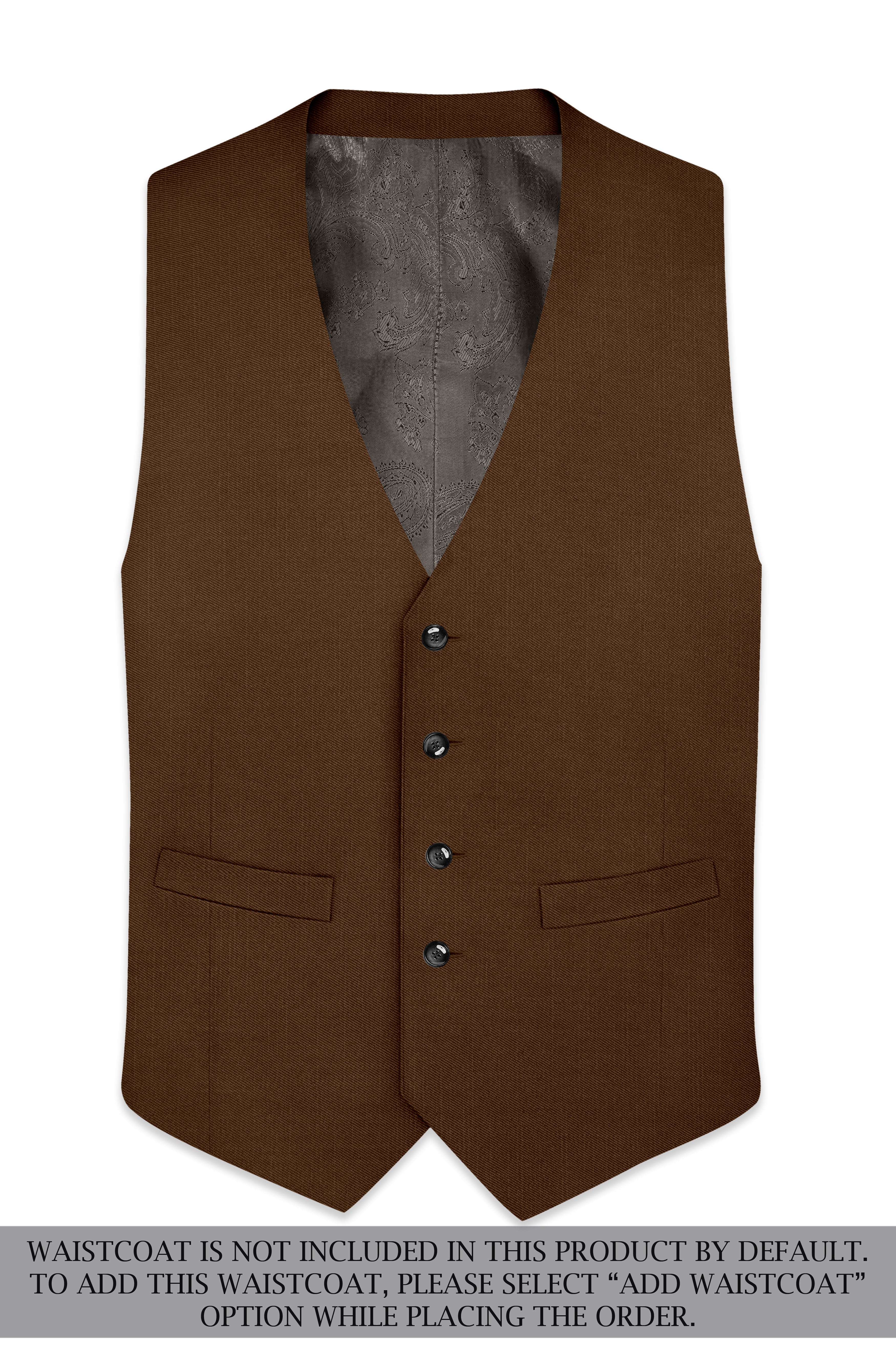 Havron-Derby Brown Wool Rich Slight Stretch Double Breasted Suit