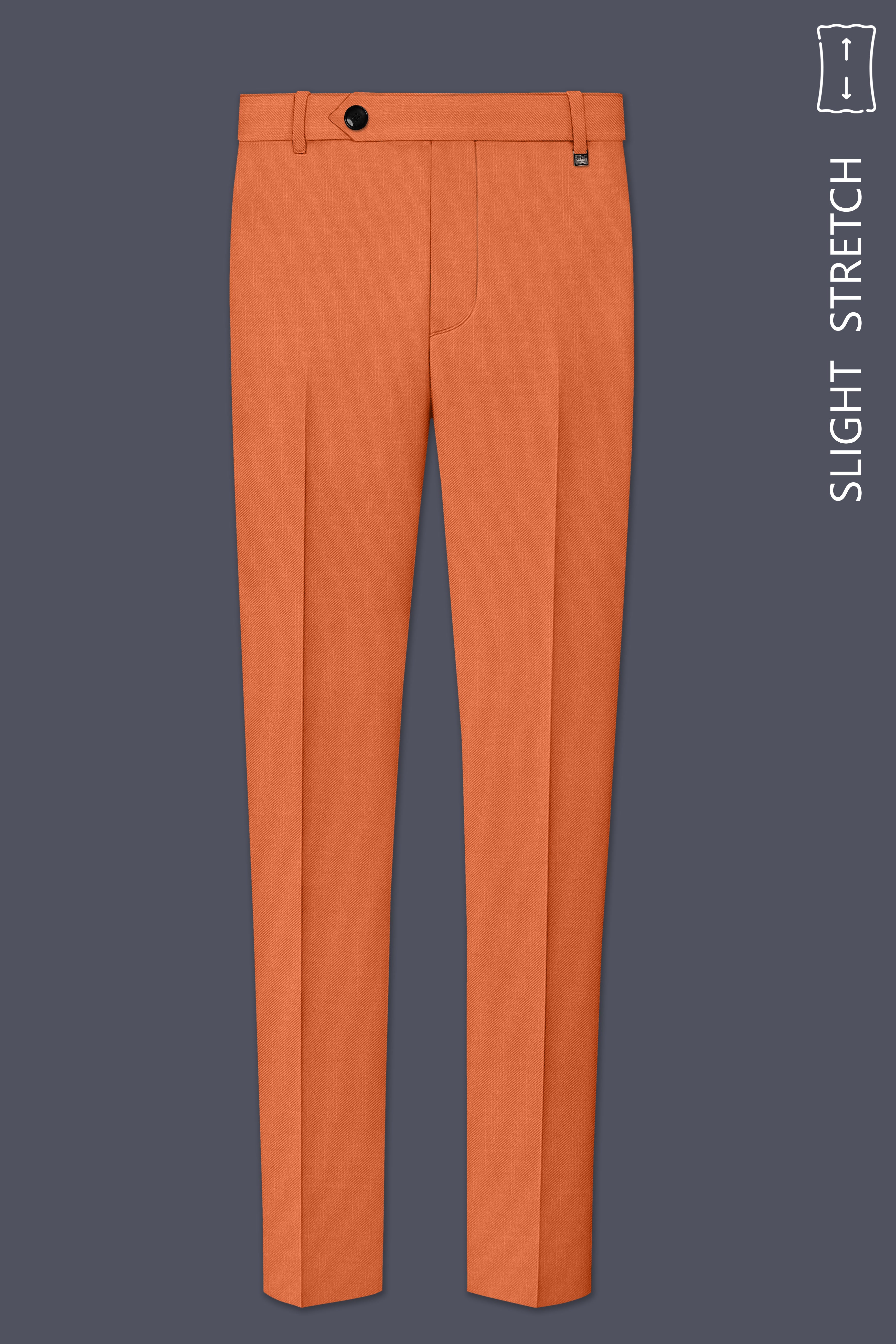Prestige-Tuscany Orange Wool Rich Slight Stretch Double Breasted Suit