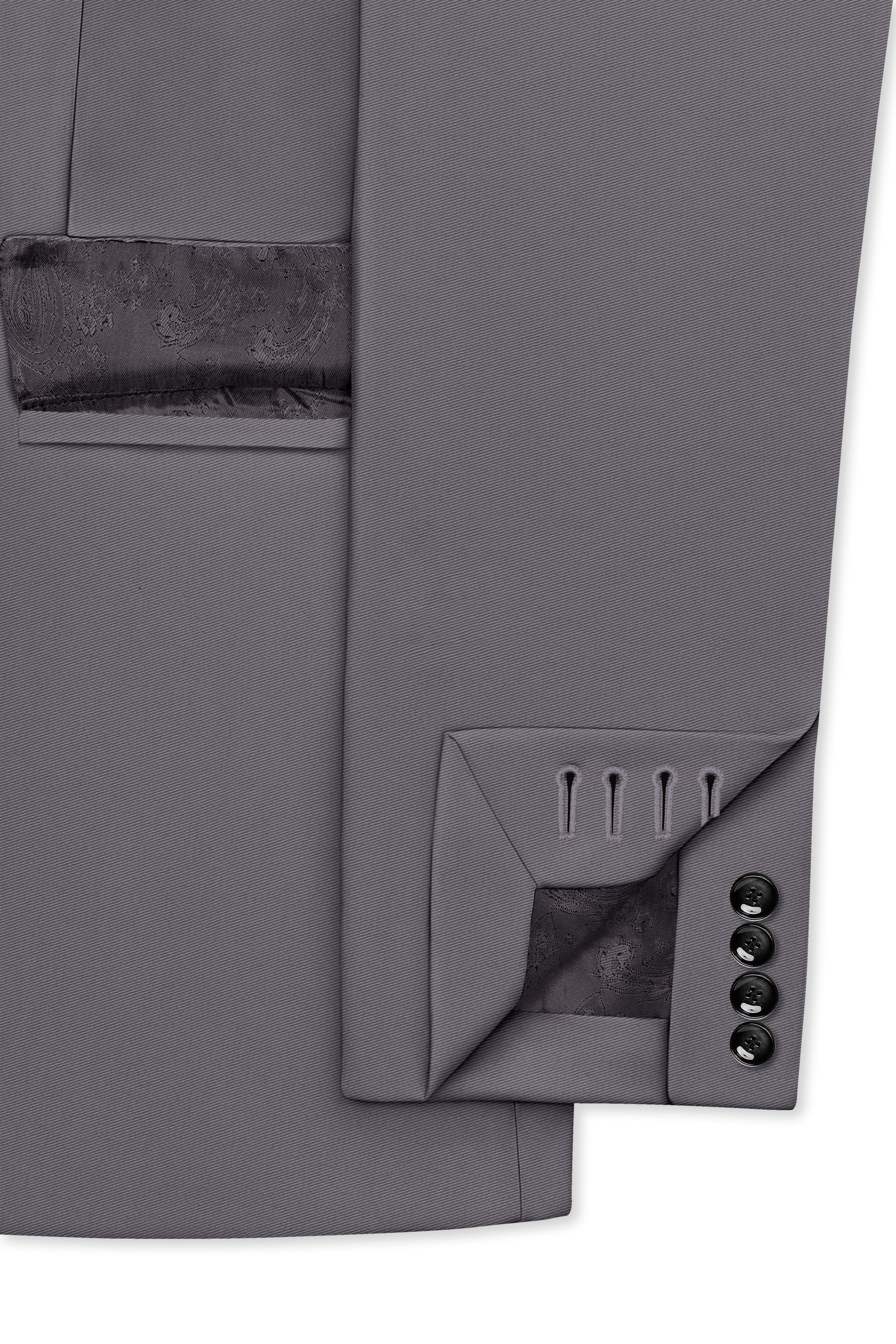 Veltrix-Fuscous Gray Slight Stretch Subtle Sheen Poly-Viscose Single Breasted Suit ST5516-SB-36, ST5516-SB-38, ST5516-SB-40, ST5516-SB-42, ST5516-SB-44, ST5516-SB-46, ST5516-SB-48, ST5516-SB-50, ST5516-SB-52, ST5516-SB-54, ST5516-SB-56, ST5516-SB-58, ST5516-SB-60