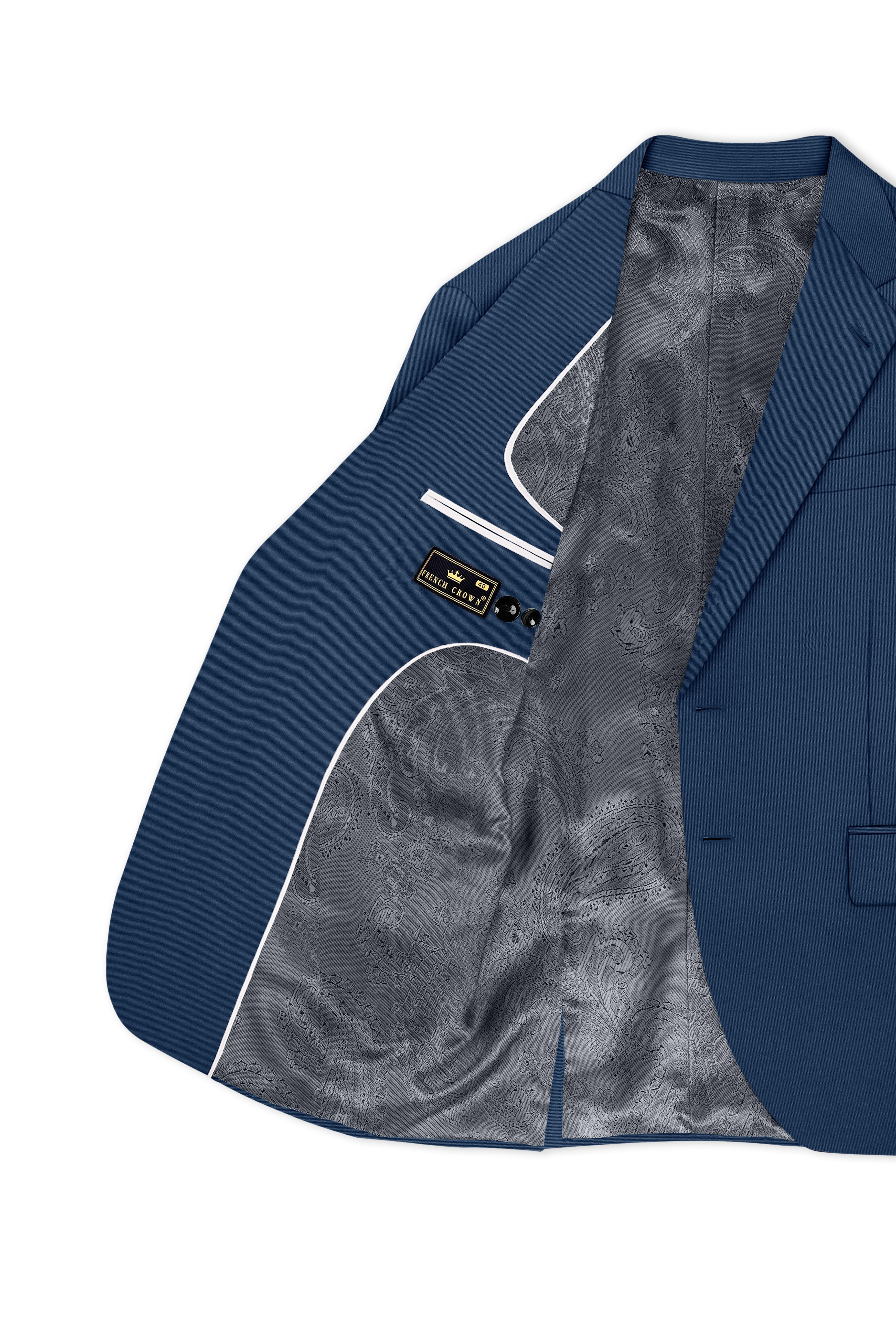 Azuron-Rhino Blue Slight Stretch Subtle Sheen Poly-Viscose Single Breasted Suit ST5519-SB-36, ST5519-SB-38, ST5519-SB-40, ST5519-SB-42, ST5519-SB-44, ST5519-SB-46, ST5519-SB-48, ST5519-SB-50, ST5519-SB-52, ST5519-SB-54, ST5519-SB-56, ST5519-SB-58, ST5519-SB-60