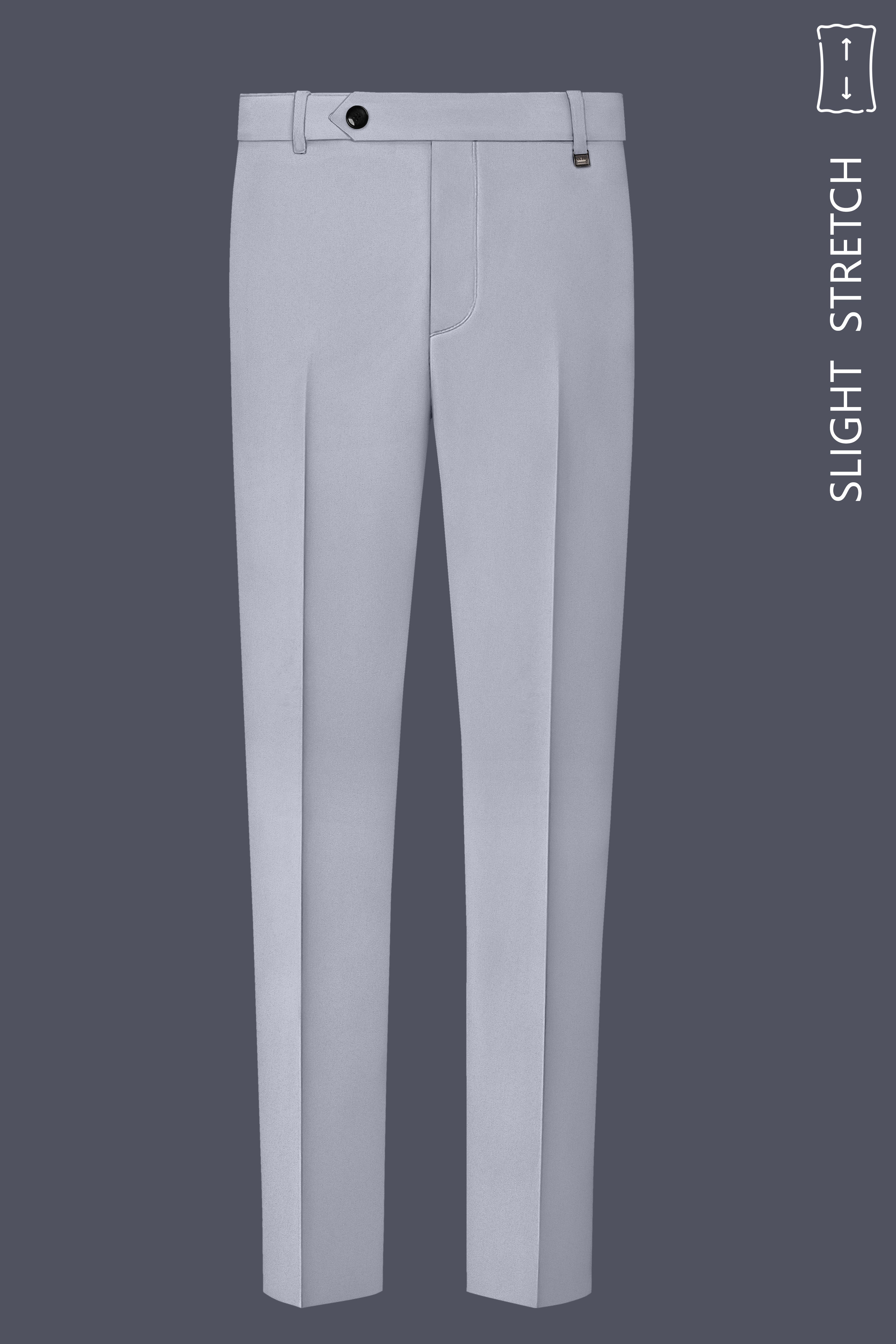 Ashvaro-Manatee Gray Slight Stretch Subtle Sheen Poly-Viscose Single Breasted Suit