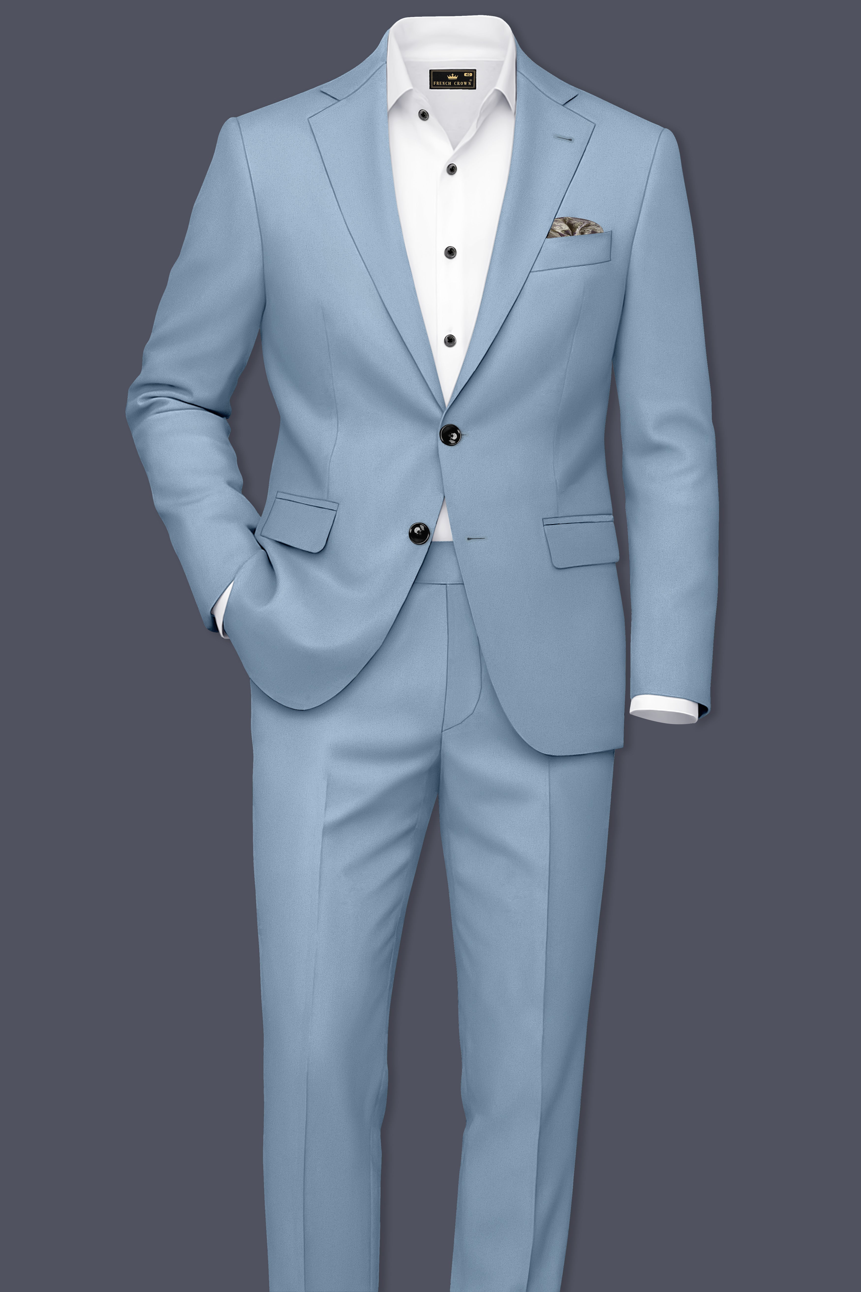Velcian-Lynch Blue Slight Stretch Subtle Sheen Poly-Viscose Single Breasted Suit ST5521-SB-36, ST5521-SB-38, ST5521-SB-40, ST5521-SB-42, ST5521-SB-44, ST5521-SB-46, ST5521-SB-48, ST5521-SB-50, ST5521-SB-52, ST5521-SB-54, ST5521-SB-56, ST5521-SB-58, ST5521-SB-60