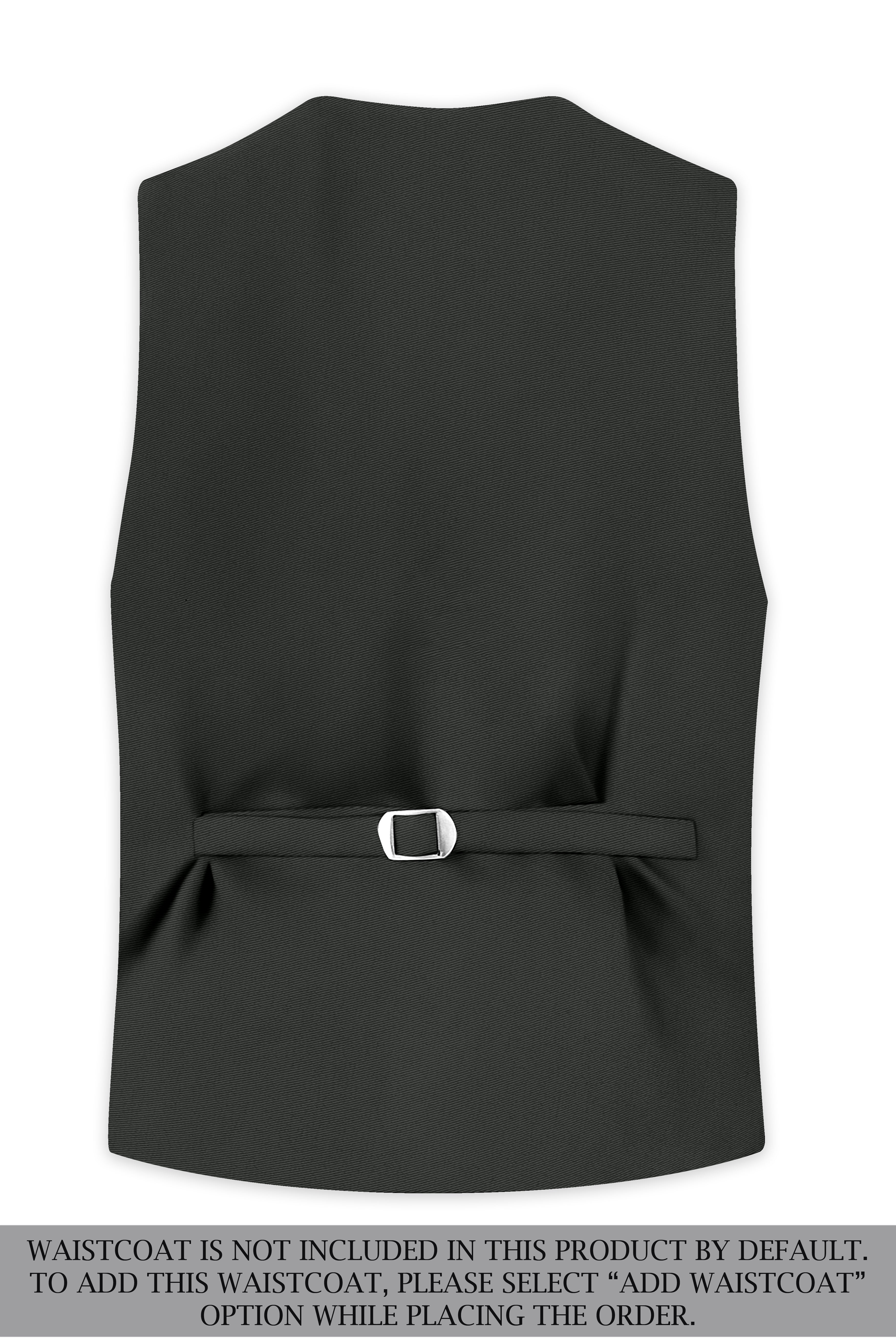 Emeron-Seaweed Green Slight Stretch Subtle Sheen Poly-Viscose Single Breasted Suit