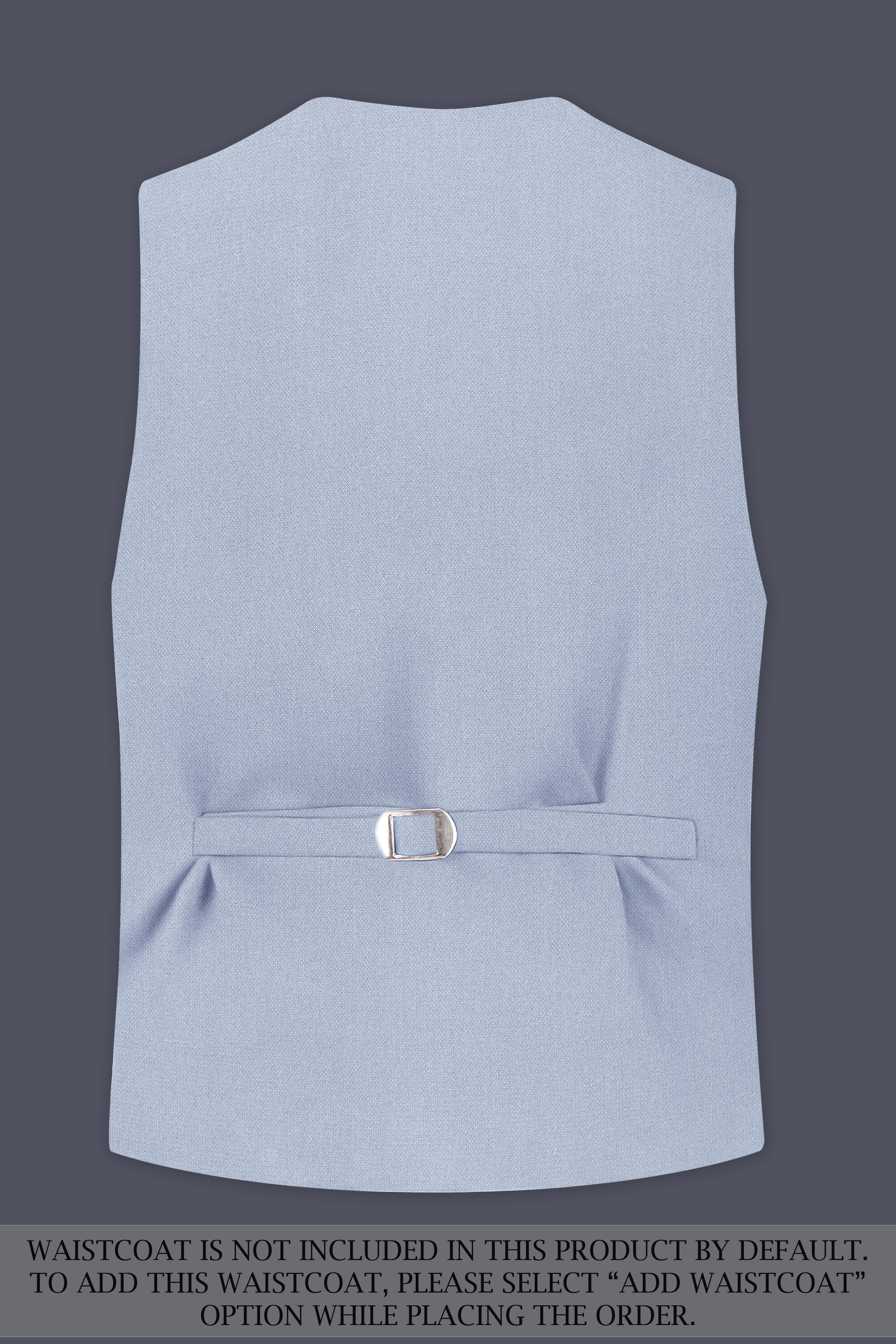 Azure-Heather Blue Diamond Textured Wool Rich Slight Stretch Single Breasted Suit