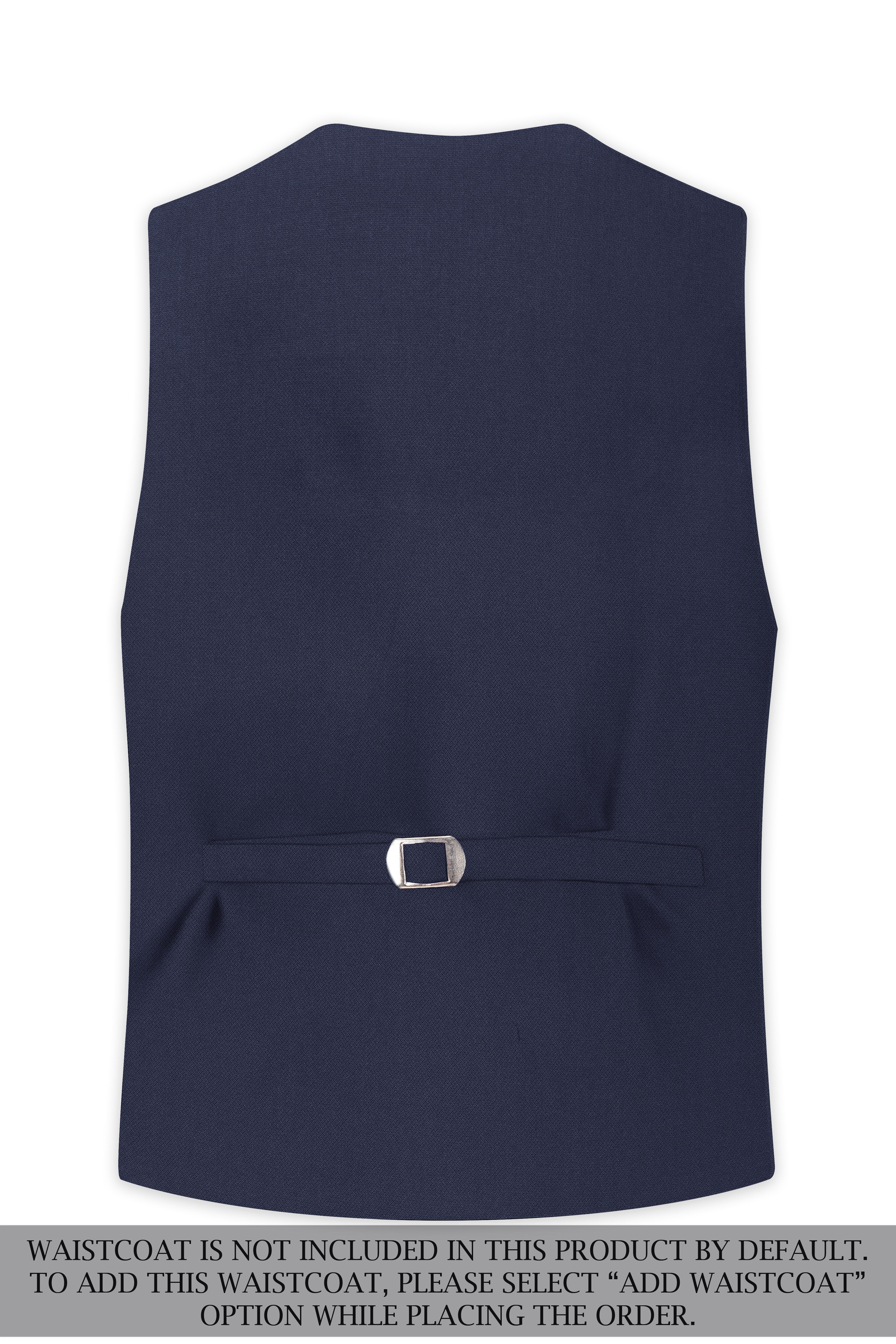 Noctis-Cinder Blue Diamond Textured Wool Rich Slight Stretch Single Breasted Suit