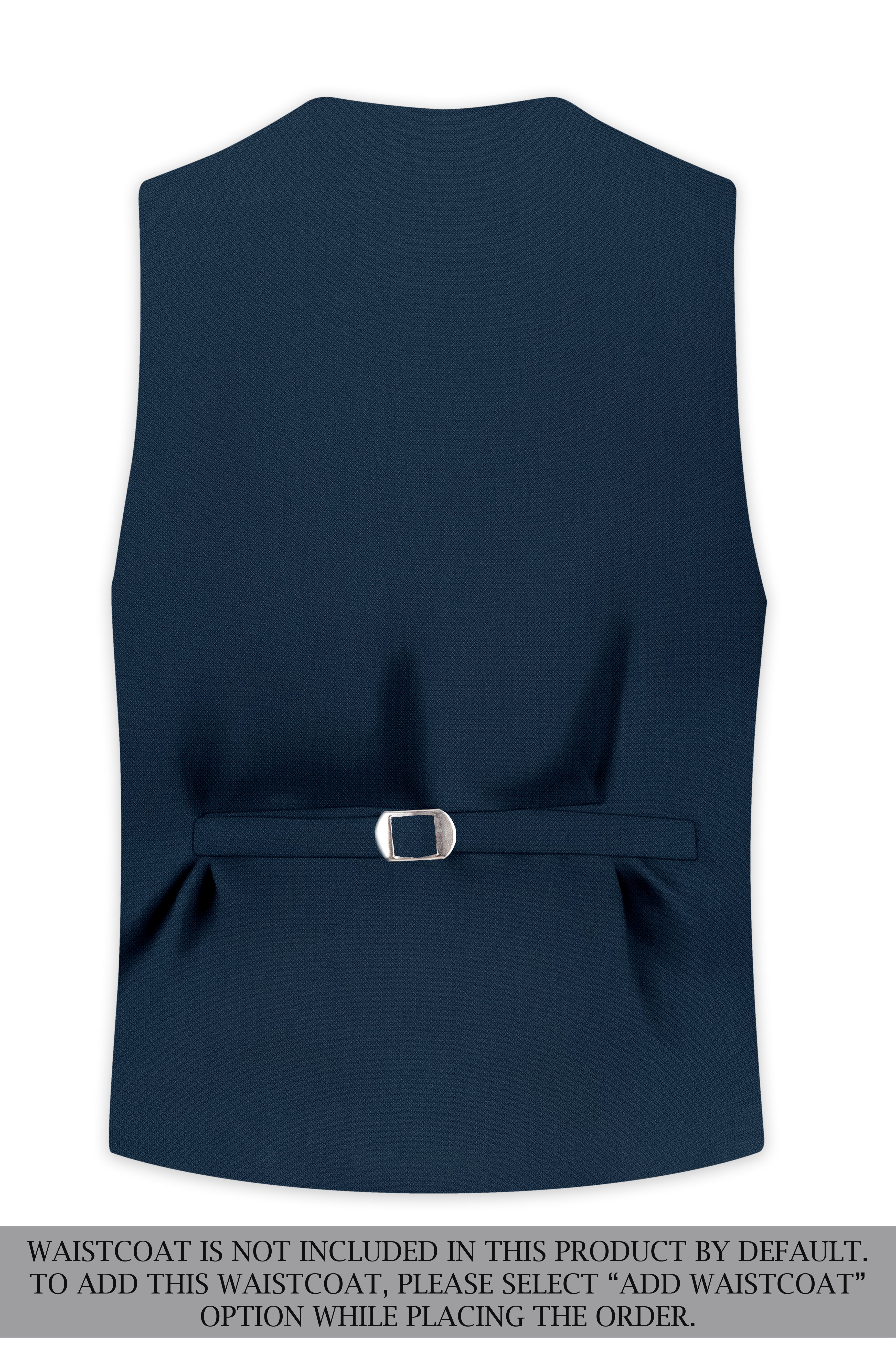 Noctis-Cinder Blue Diamond Textured Wool Rich Slight Stretch Single Breasted Suit