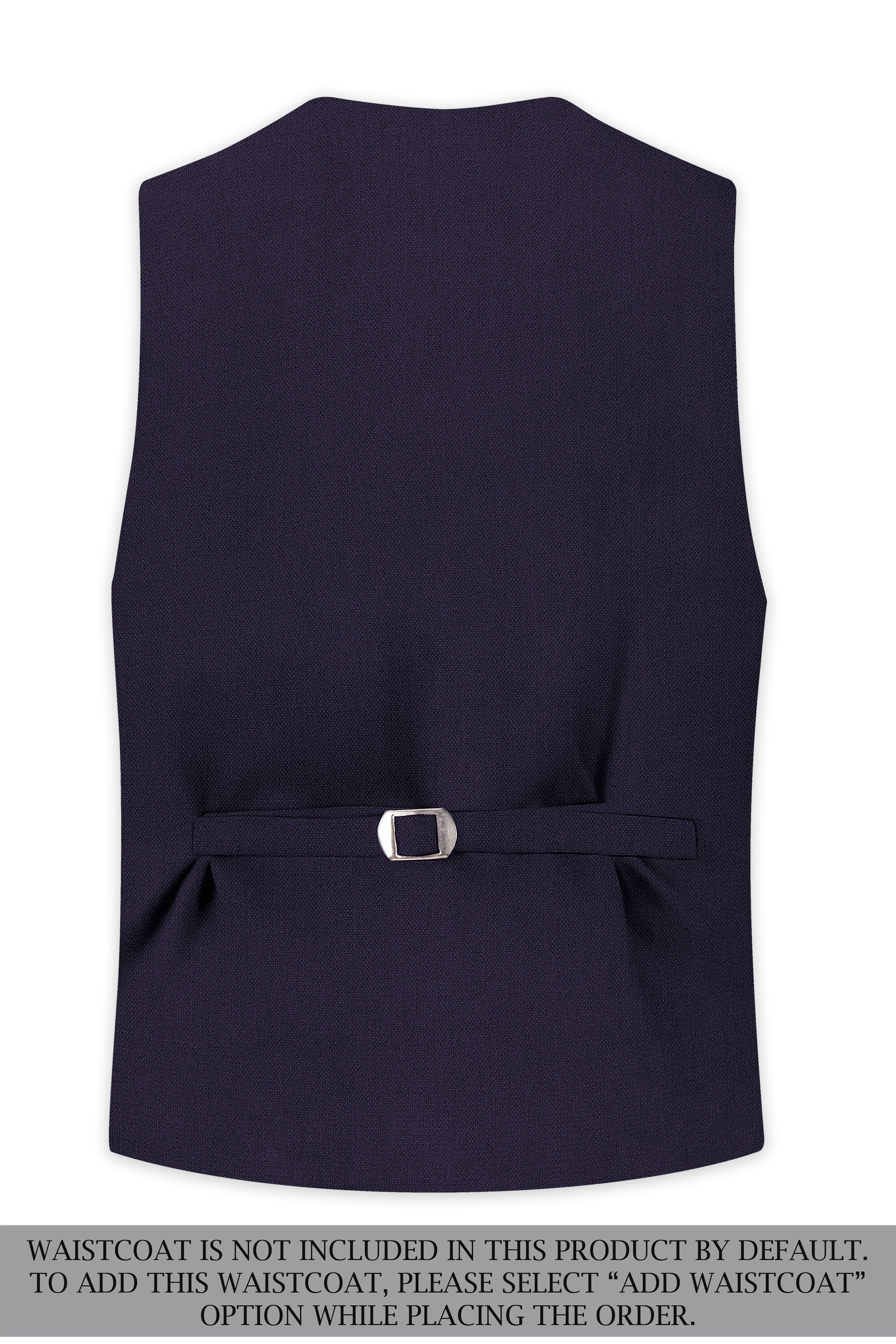 Vesper-Bastille Purple Diamond Textured Wool Rich Slight Stretch Single Breasted Suit