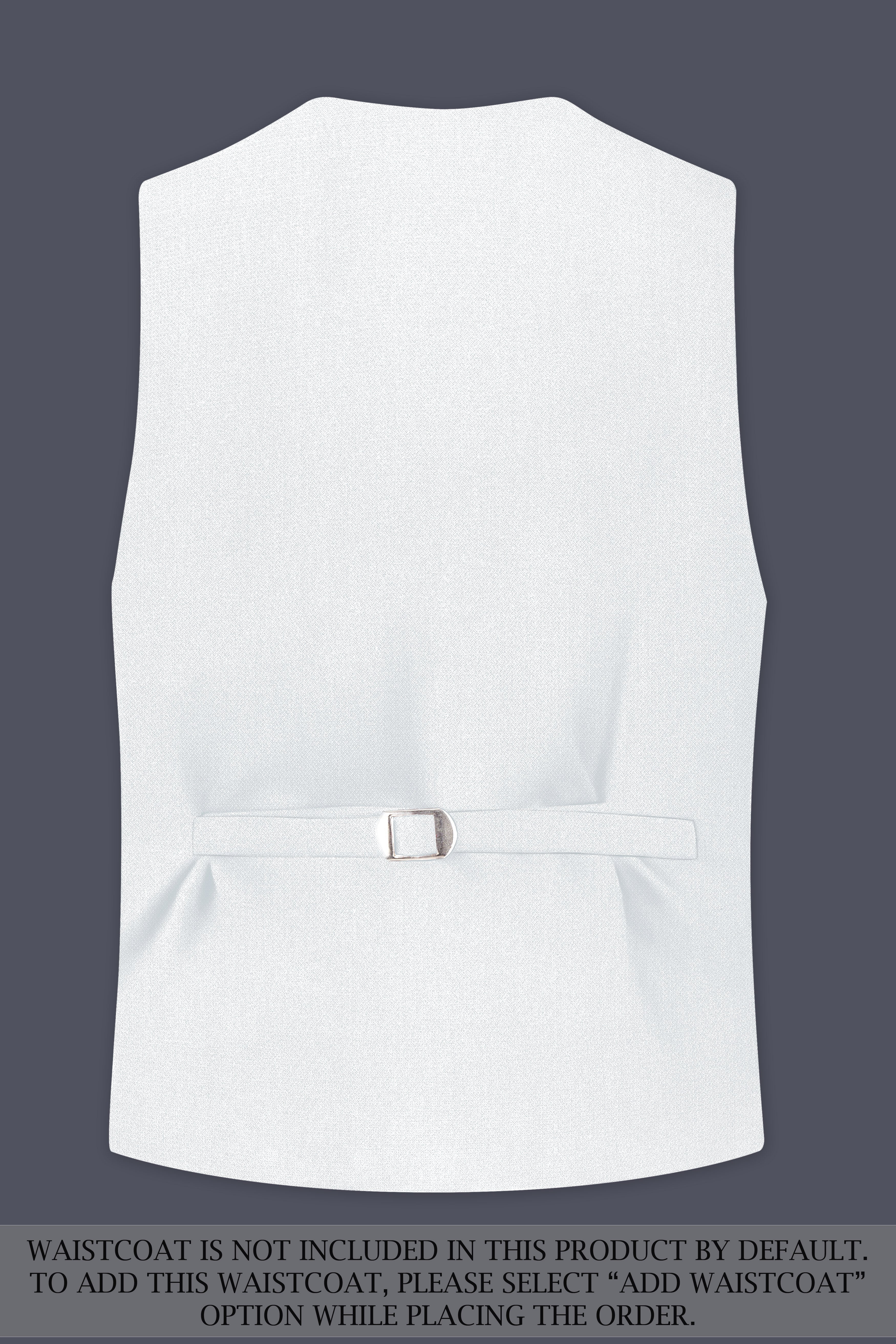 Sterling-Bright White Diamond Textured Wool Rich Slight Stretch Double Breasted Suit