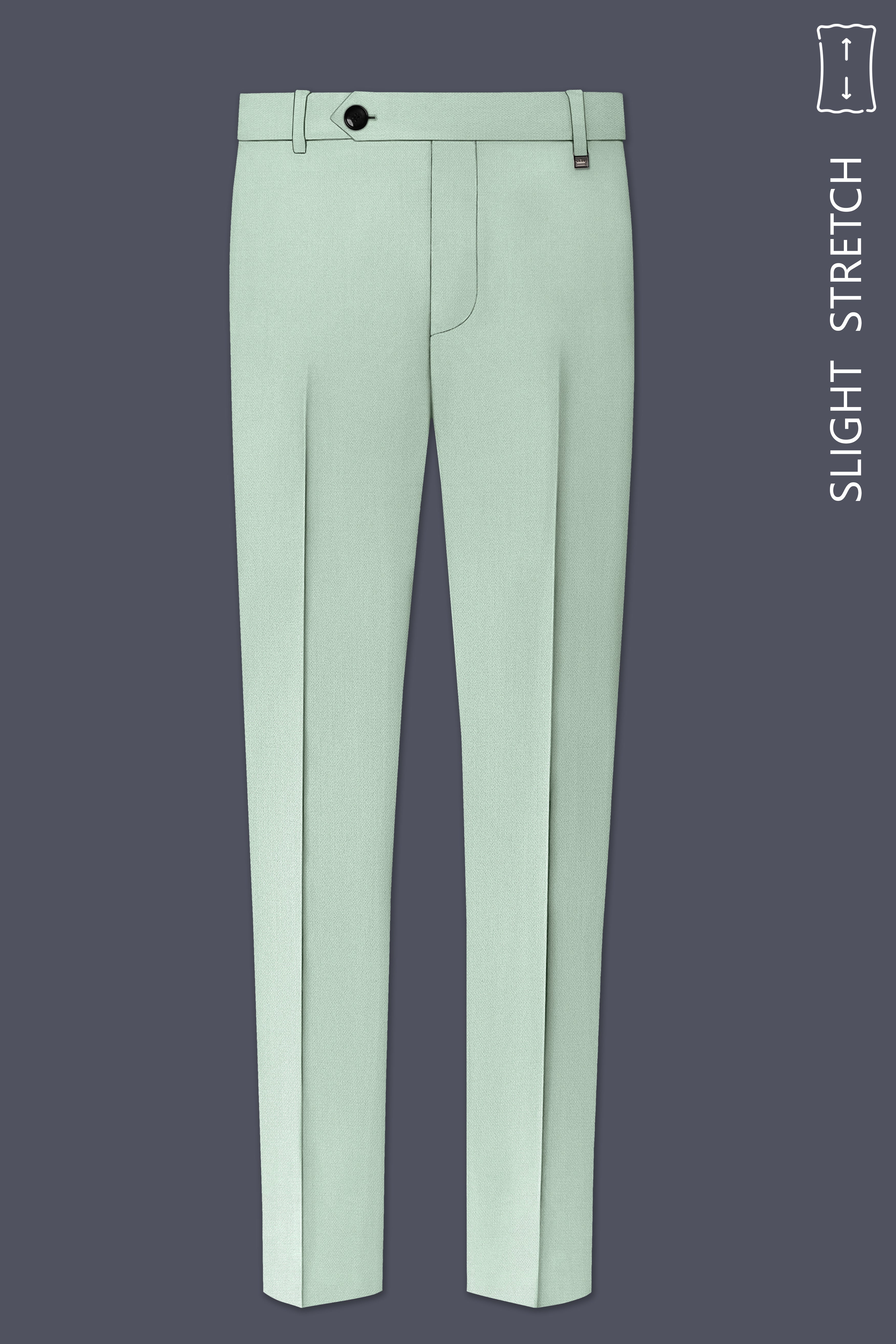 Sylvan-Cascade Green Diamond Textured Wool Rich Slight Stretch Double Breasted Suit