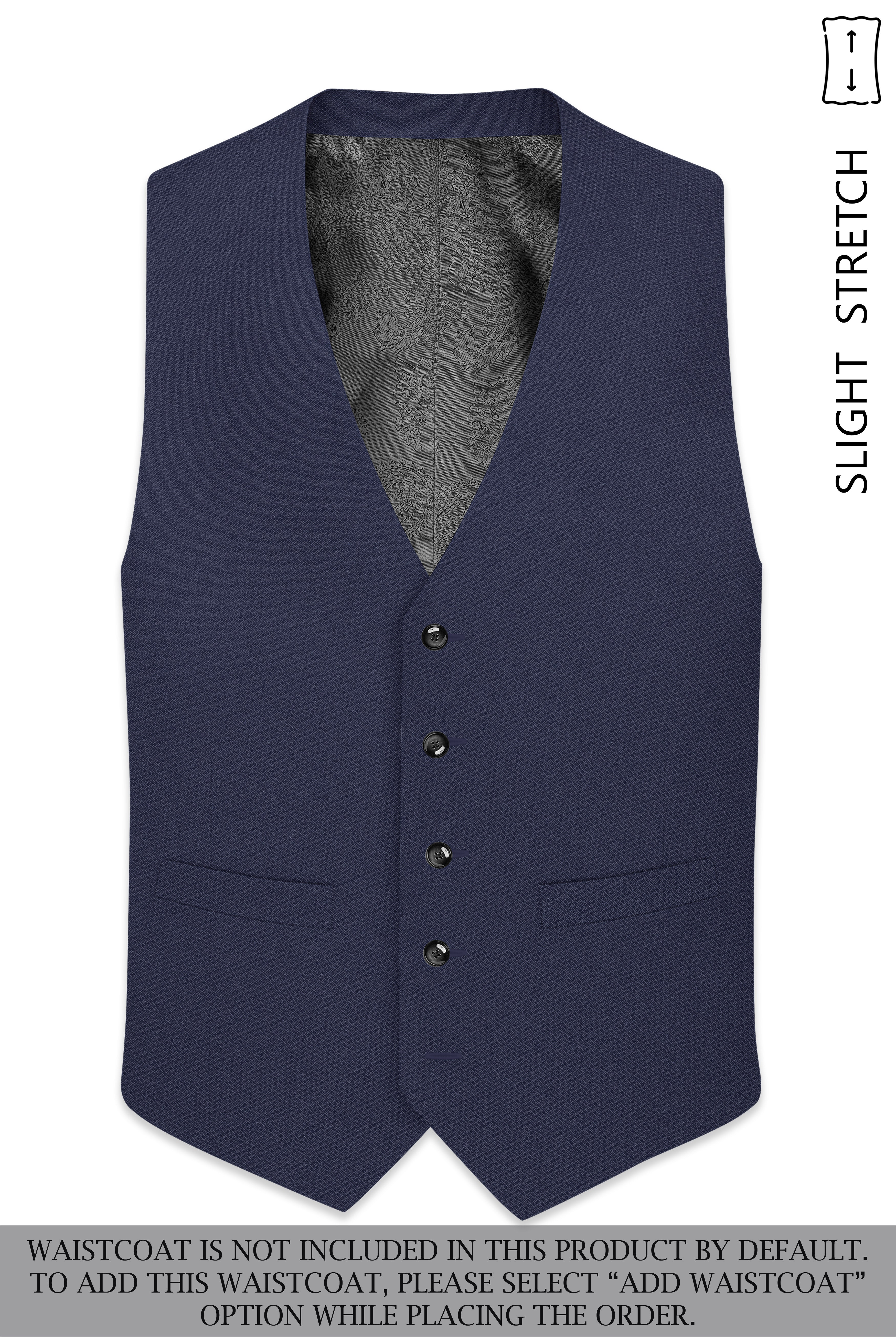Noctis-Cinder Blue Diamond Textured Wool Rich Slight Stretch Double Breasted Suit