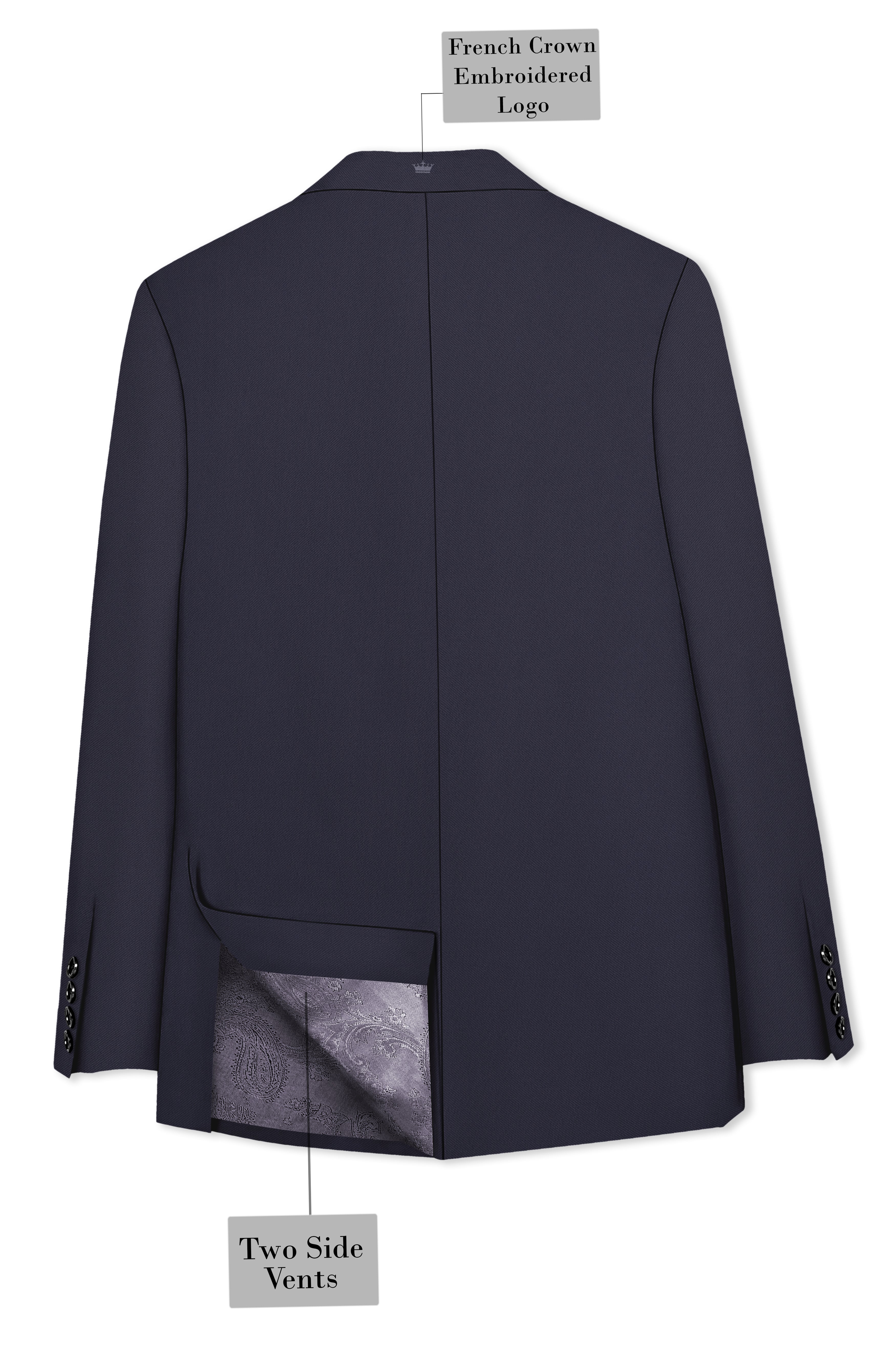 Kairo-Korean Charcoal Gray 4-Way Stretch Wrinkle-Free Wool Rich Single Breasted Suit