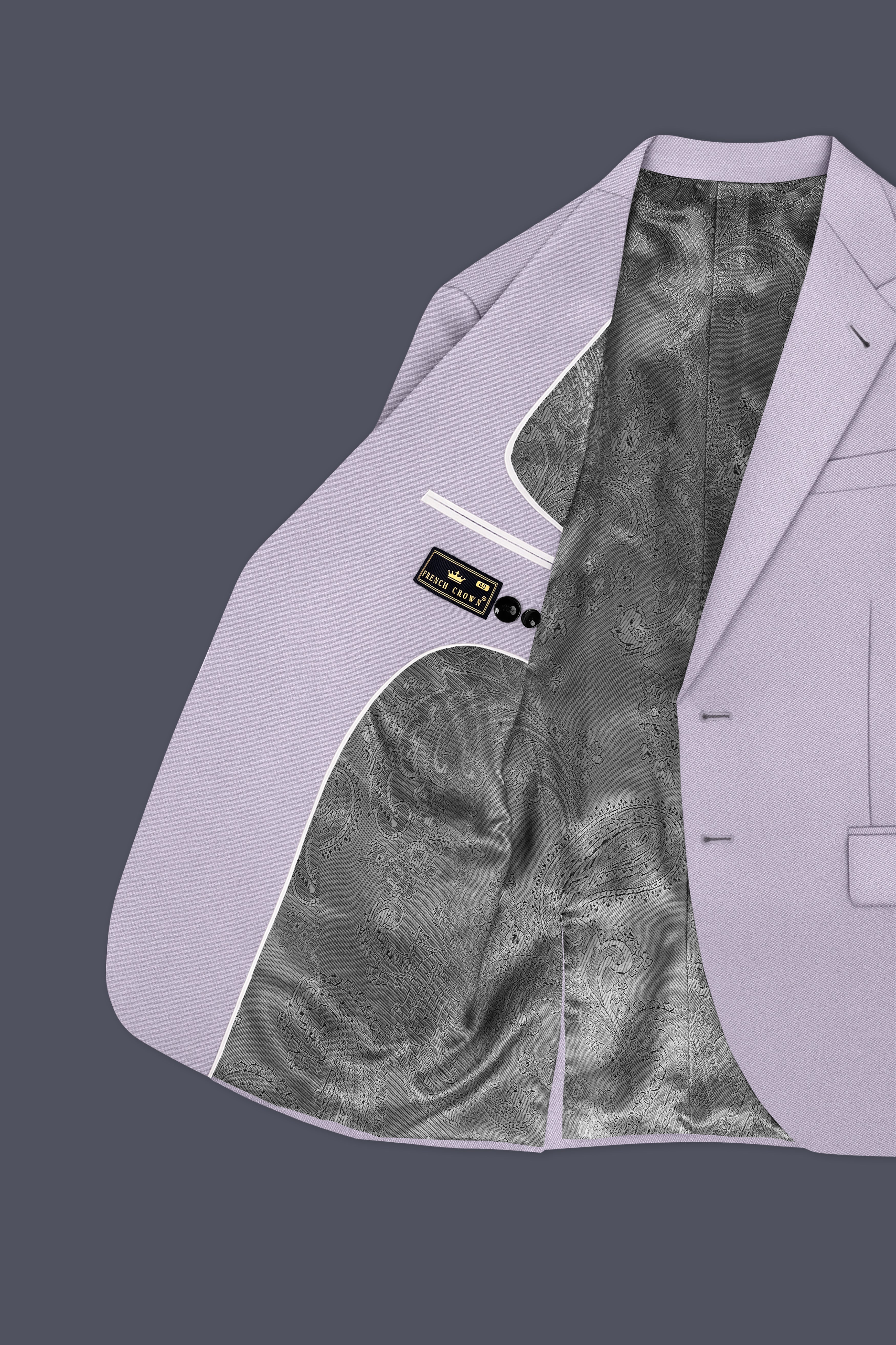 Aegis-Korean Iron Gray 4-Way Stretch Wrinkle-Free Wool Rich Single Breasted Suit