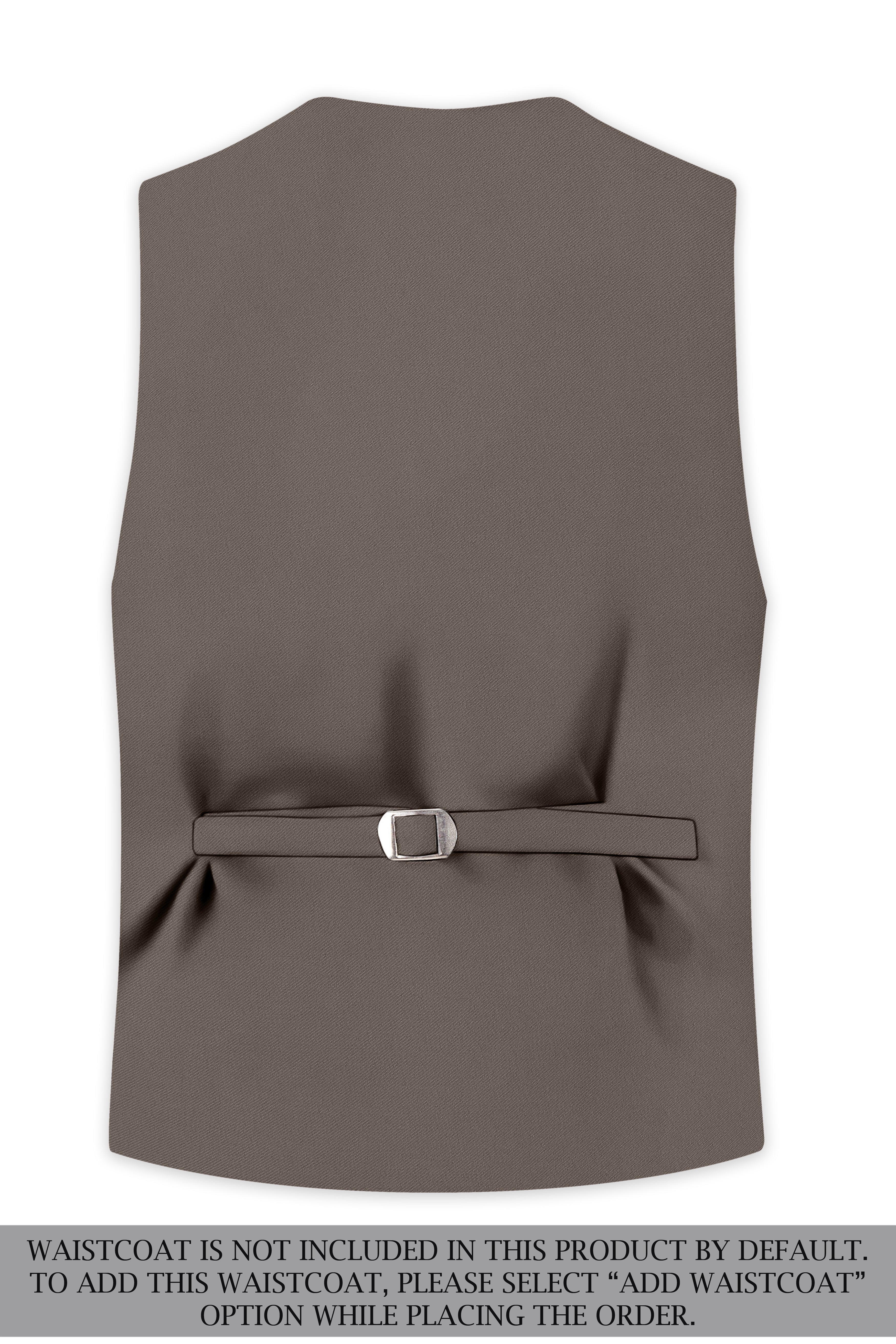 Monarch-Korean Flint Brown 4-Way Stretch Wrinkle-Free Wool Rich Single Breasted Suit