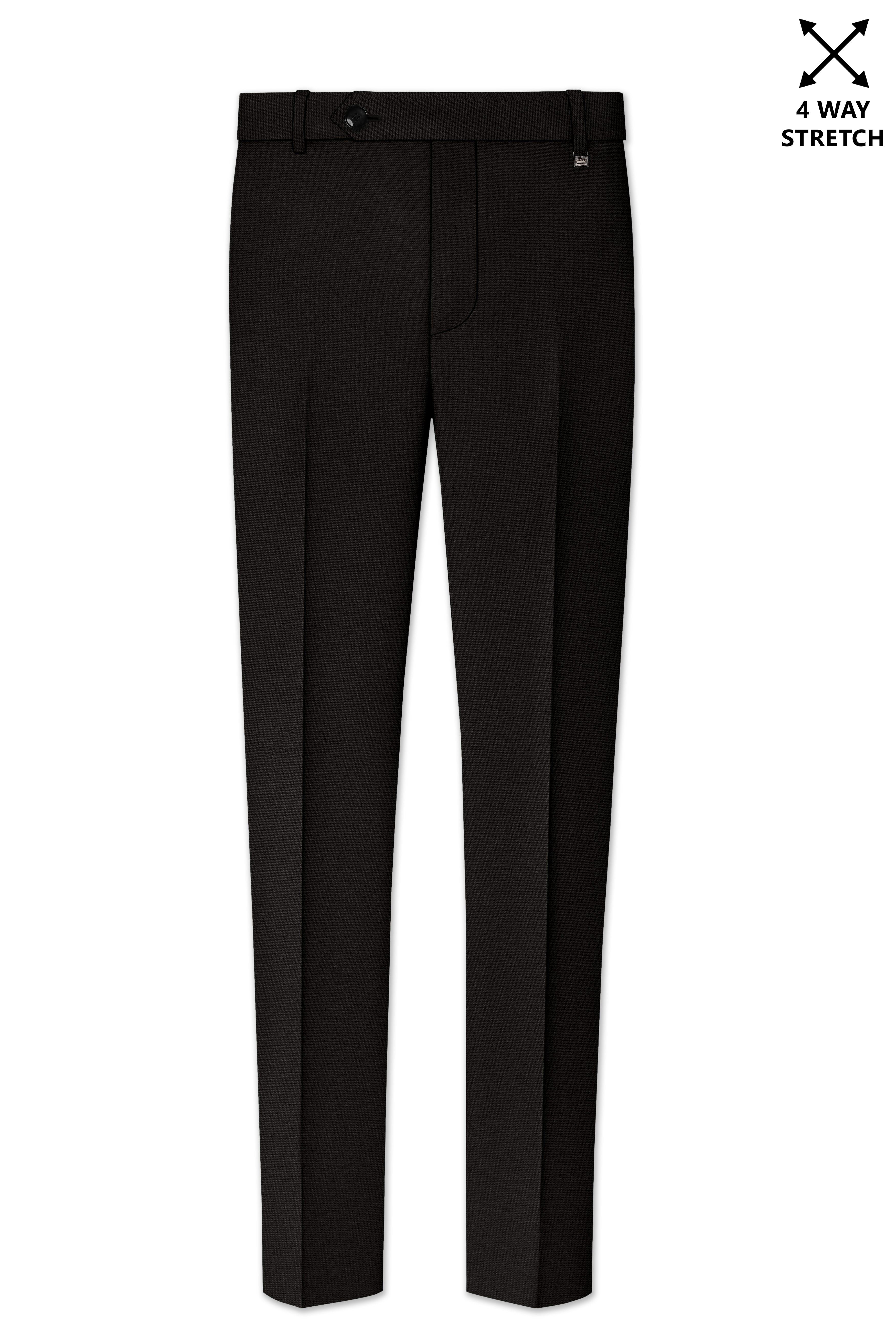 Bronze-Korean Zeus Brown 4-Way Stretch Wrinkle-Free Wool Rich Single Breasted Suit