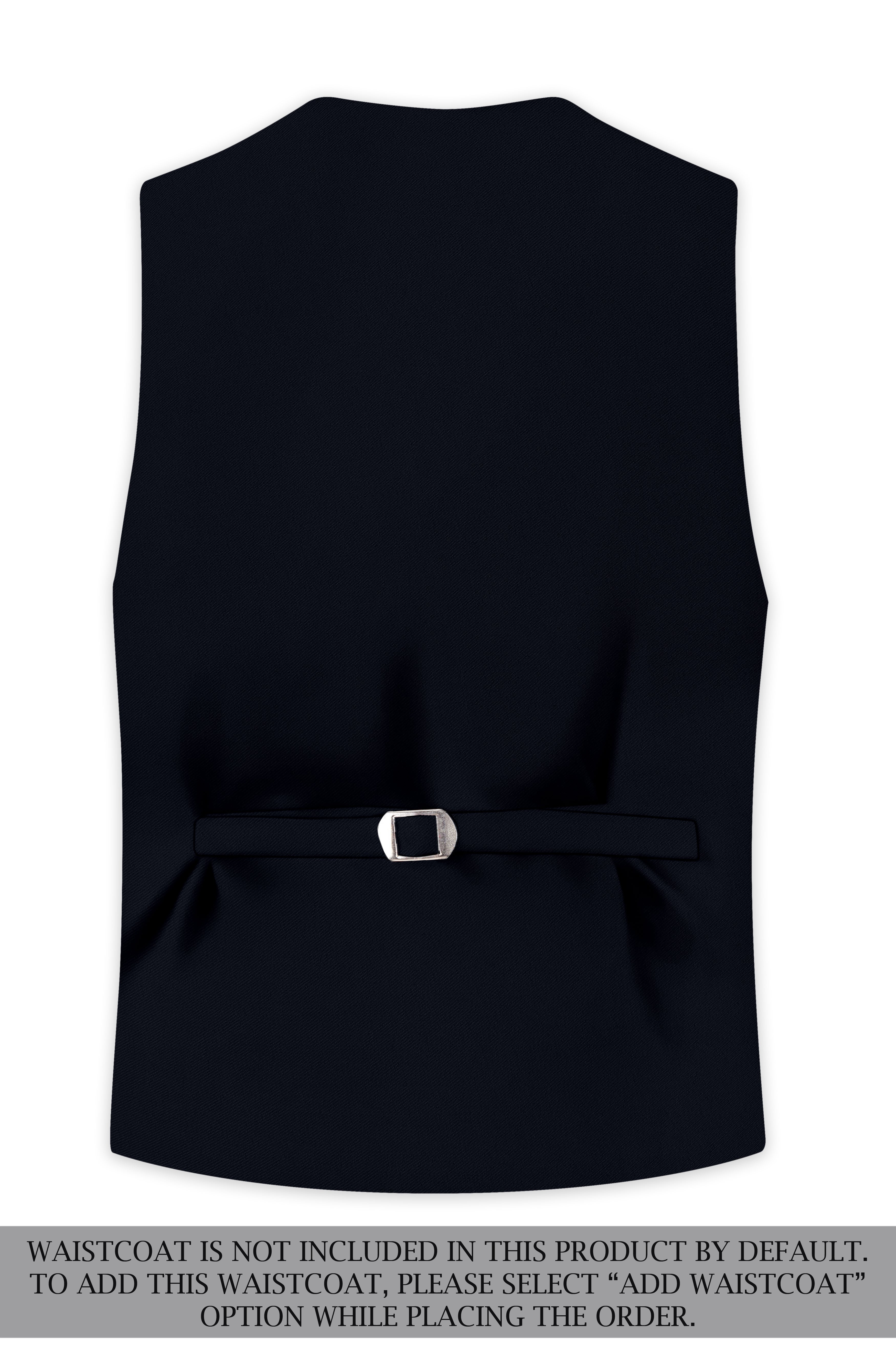 Nero-Korean Tealish Navy 4-Way Stretch Wrinkle-Free Wool Rich Single Breasted Suit