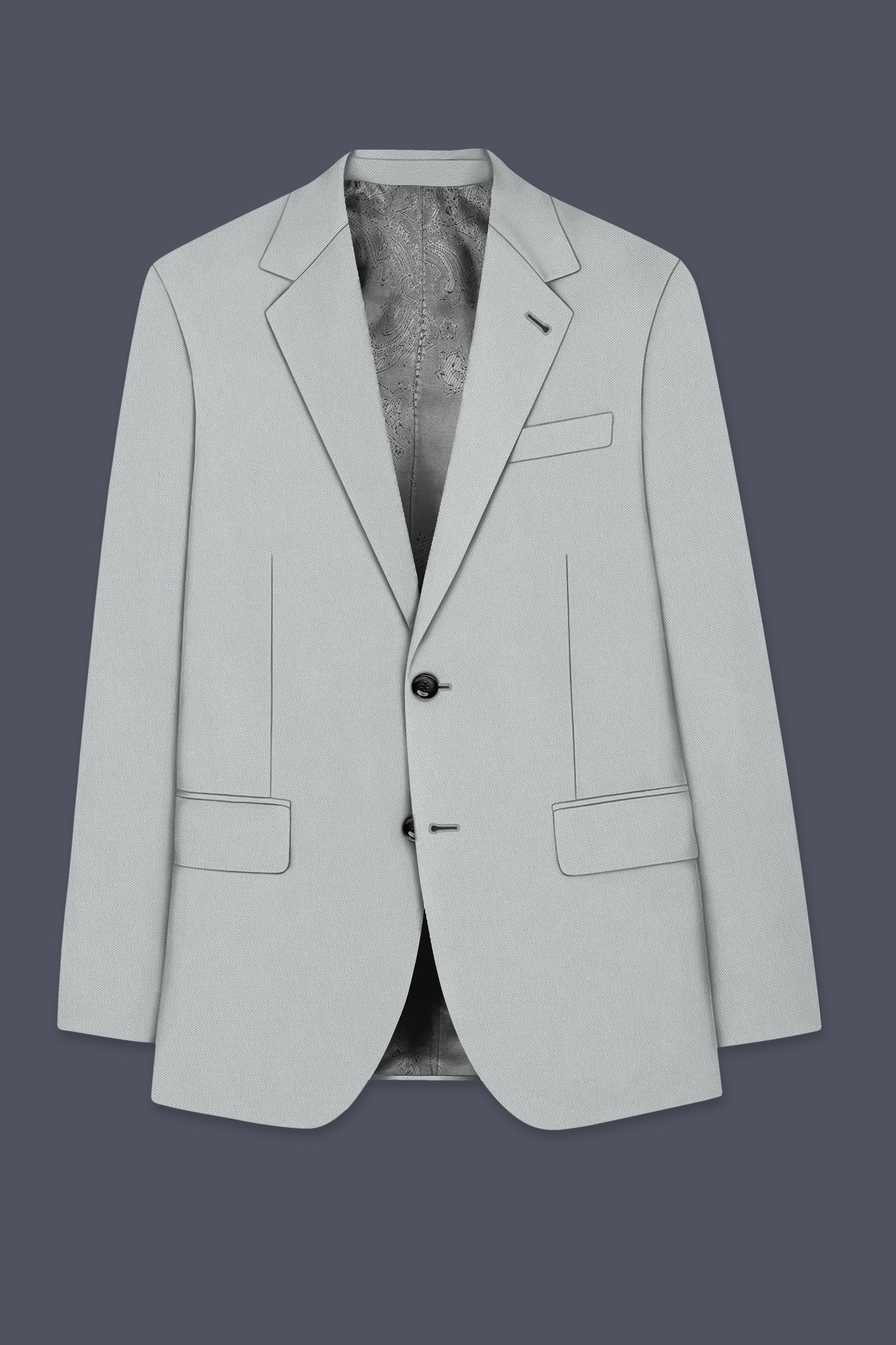 Prestige-Korean Mercury Green 4-Way Stretch Wrinkle-Free Wool Rich Single Breasted Suit