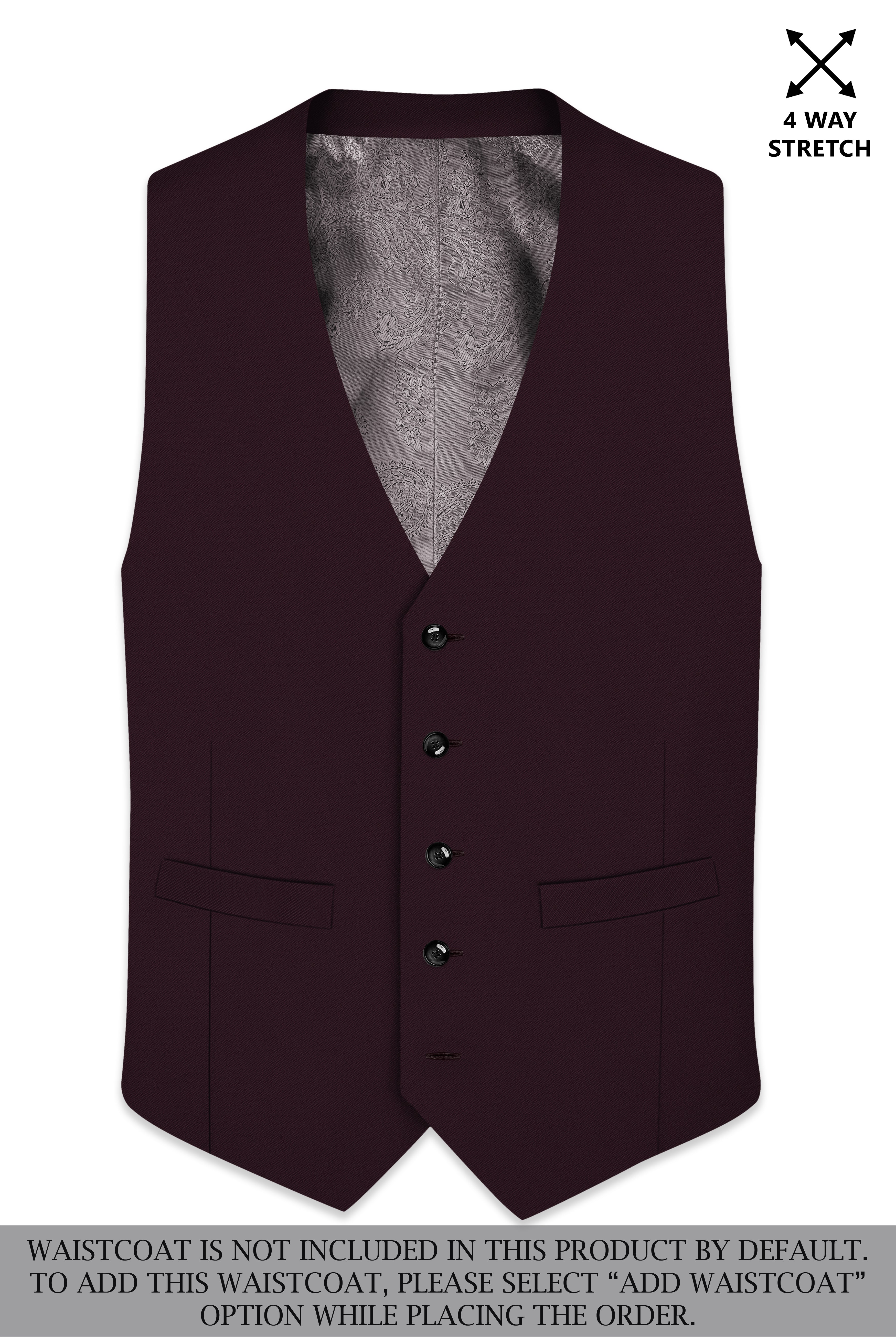Imperio-korean Eclipse Purple 4-Way Stretch Wrinkle-Free Wool Rich Single Breasted Suit