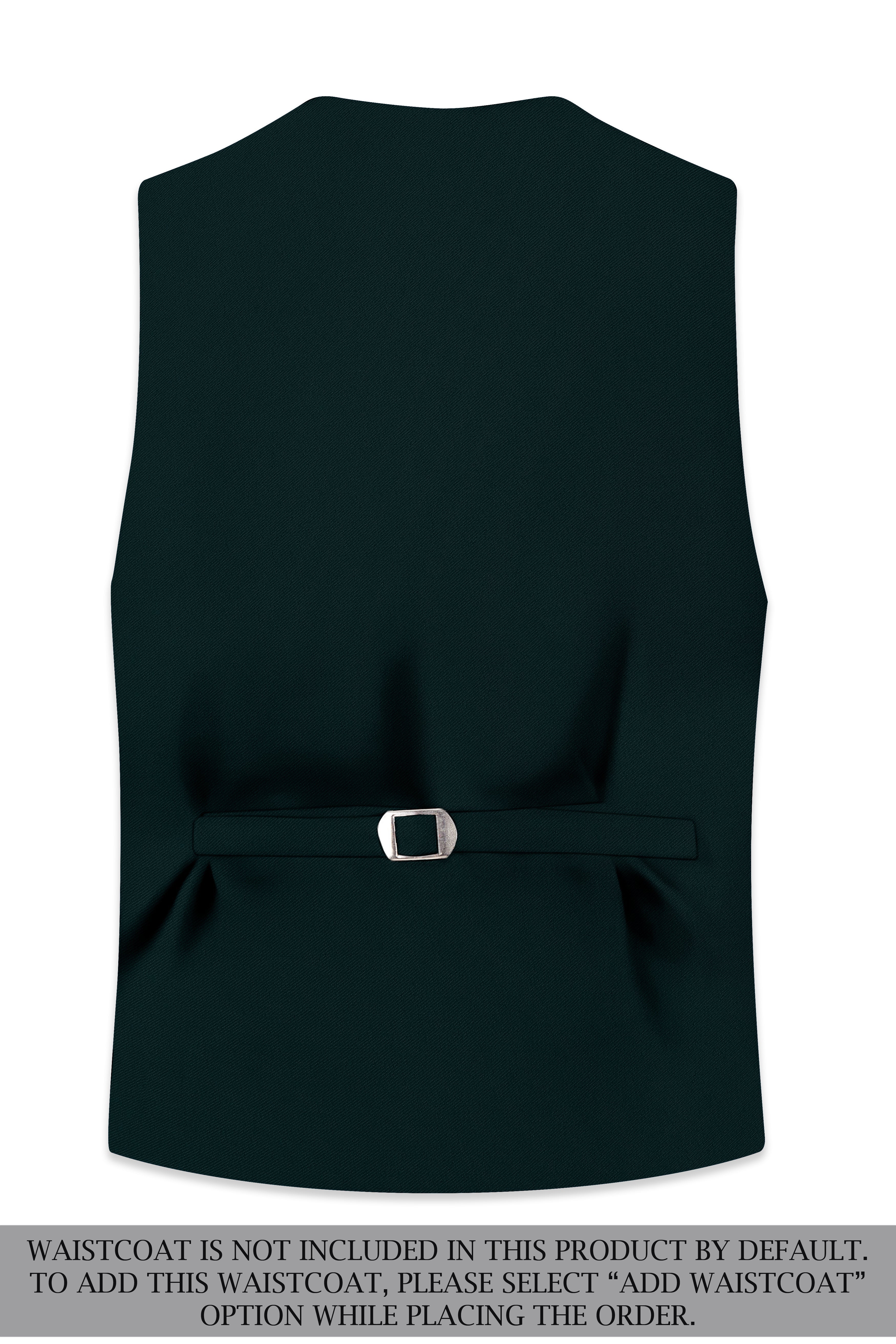 Terrain-Korean Swamp Green 4-Way Stretch Wrinkle-Free Wool Rich Single Breasted Suit