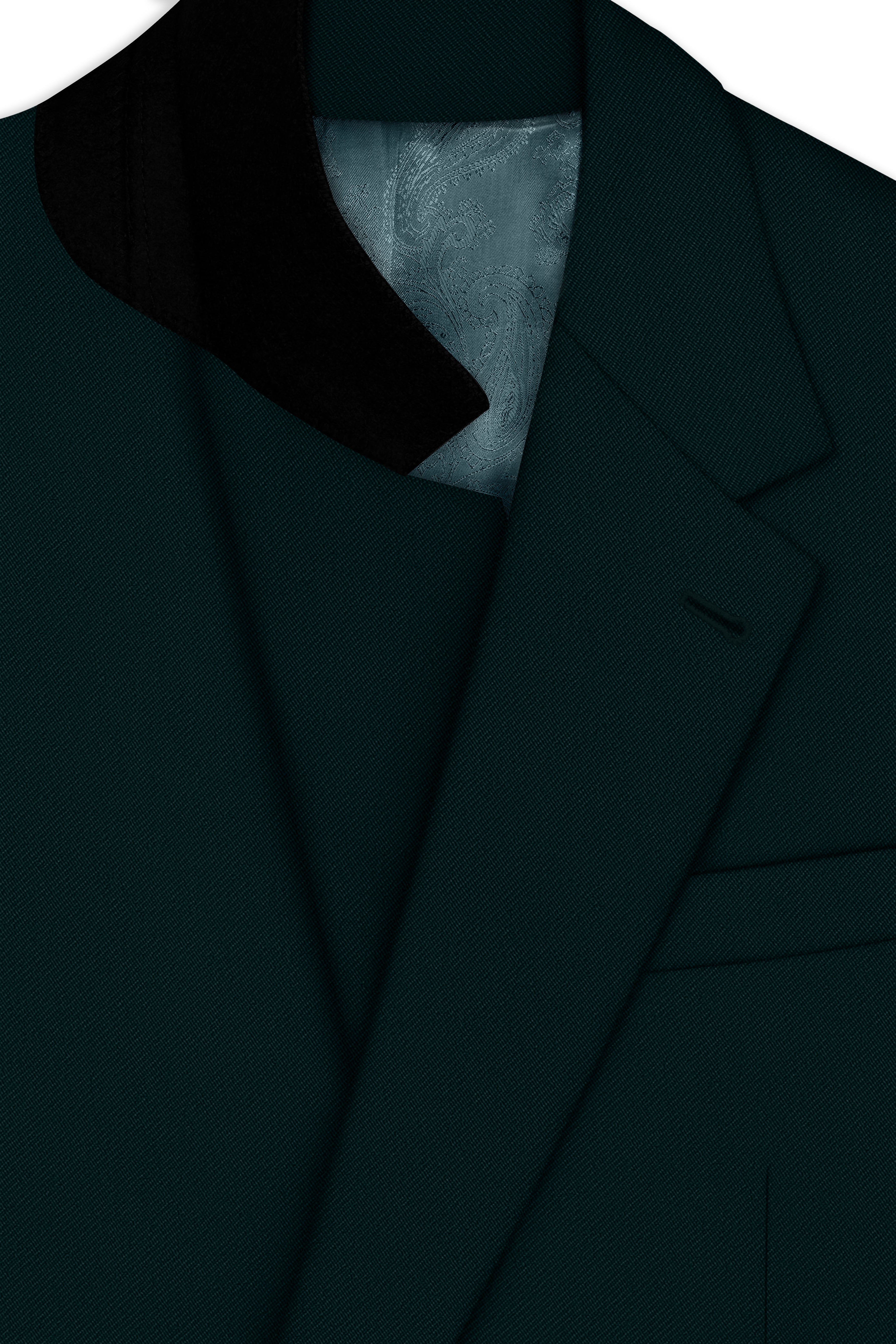 Terrain-Korean Swamp Green 4-Way Stretch Wrinkle-Free Wool Rich Single Breasted Suit
